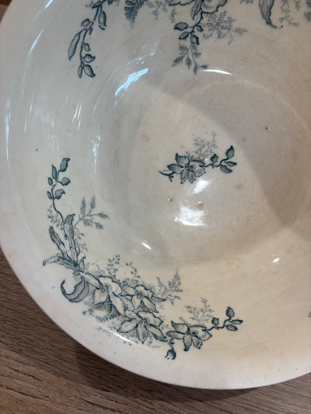 Antique French Terre de Fer Bowl