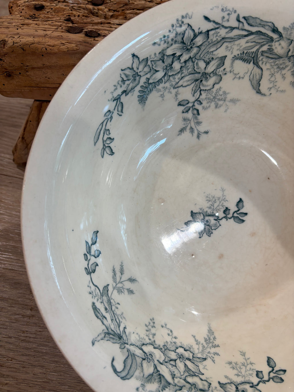 Antique French Terre de Fer Bowl