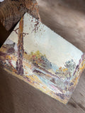 Vintage French Impasto Landscape Oil Painting by Albert Martin