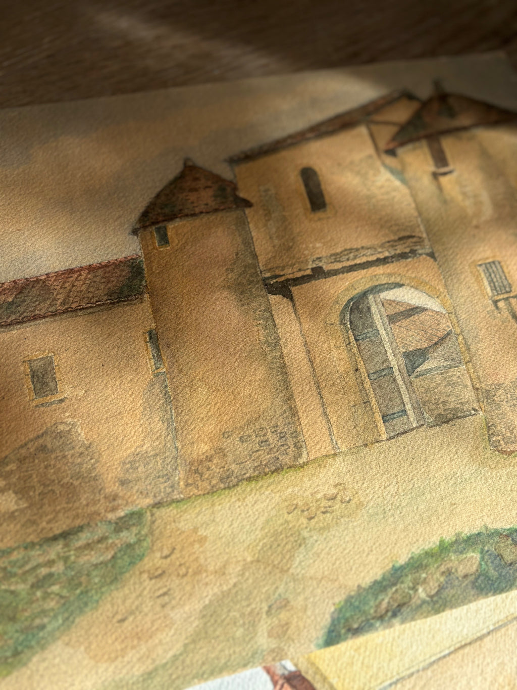 Mid 20th Century French Watercolor | Belle Croix, Chazelles-sur-Lyon