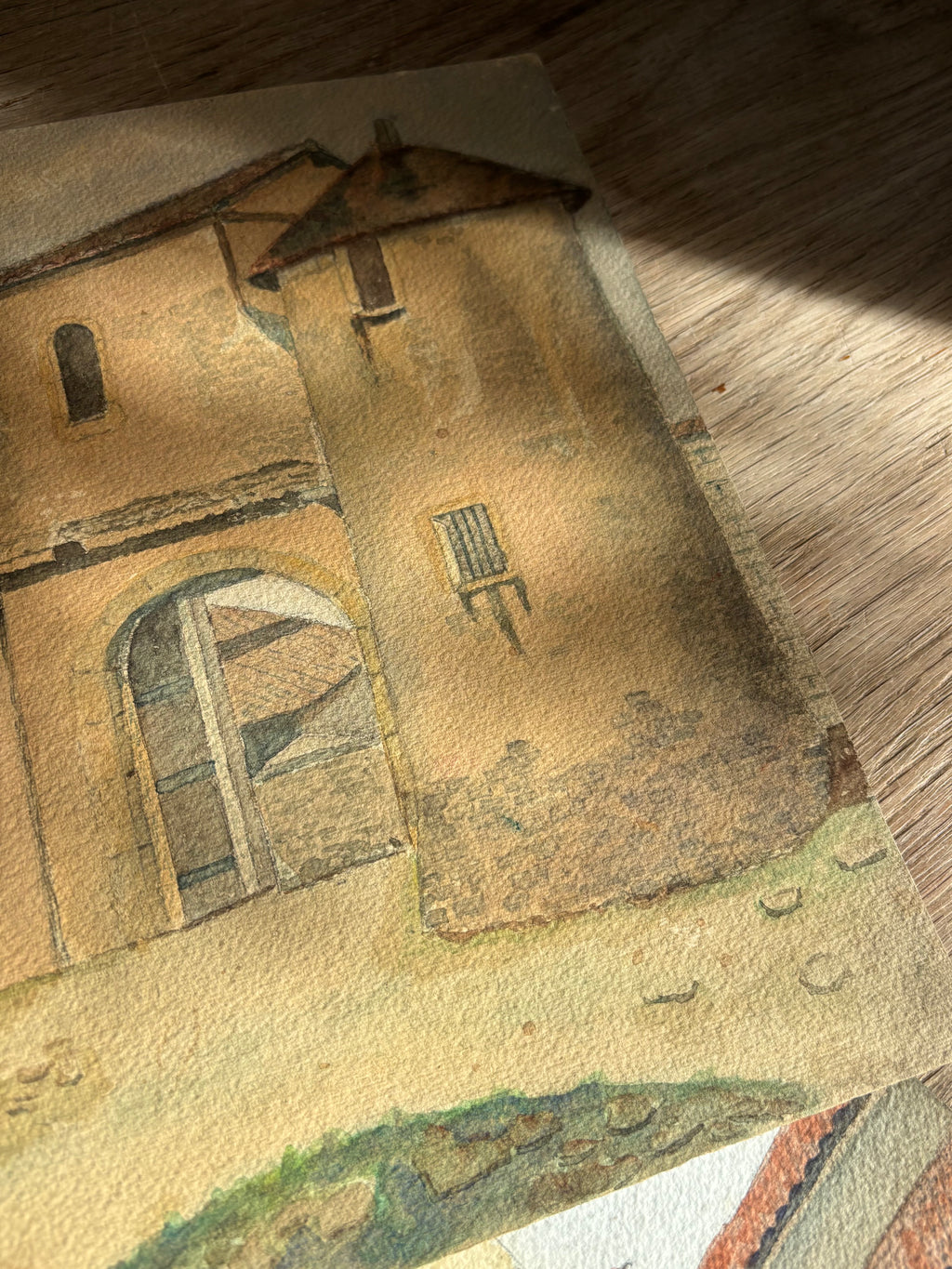 Mid 20th Century French Watercolor | Belle Croix, Chazelles-sur-Lyon