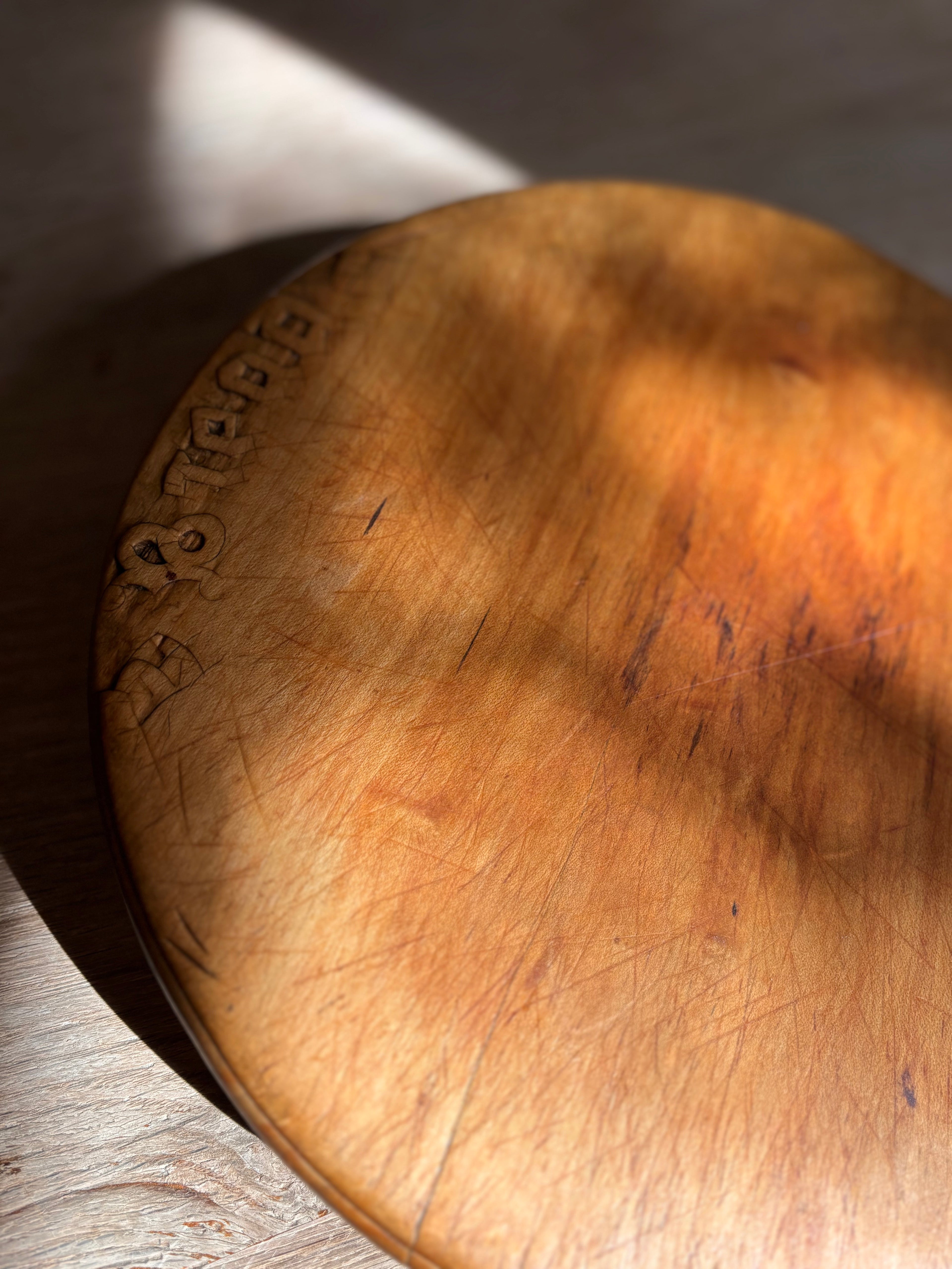 Antique English Bread Board, 11.5"