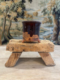Antique French Drip-Glaze Terracotta Faisselle