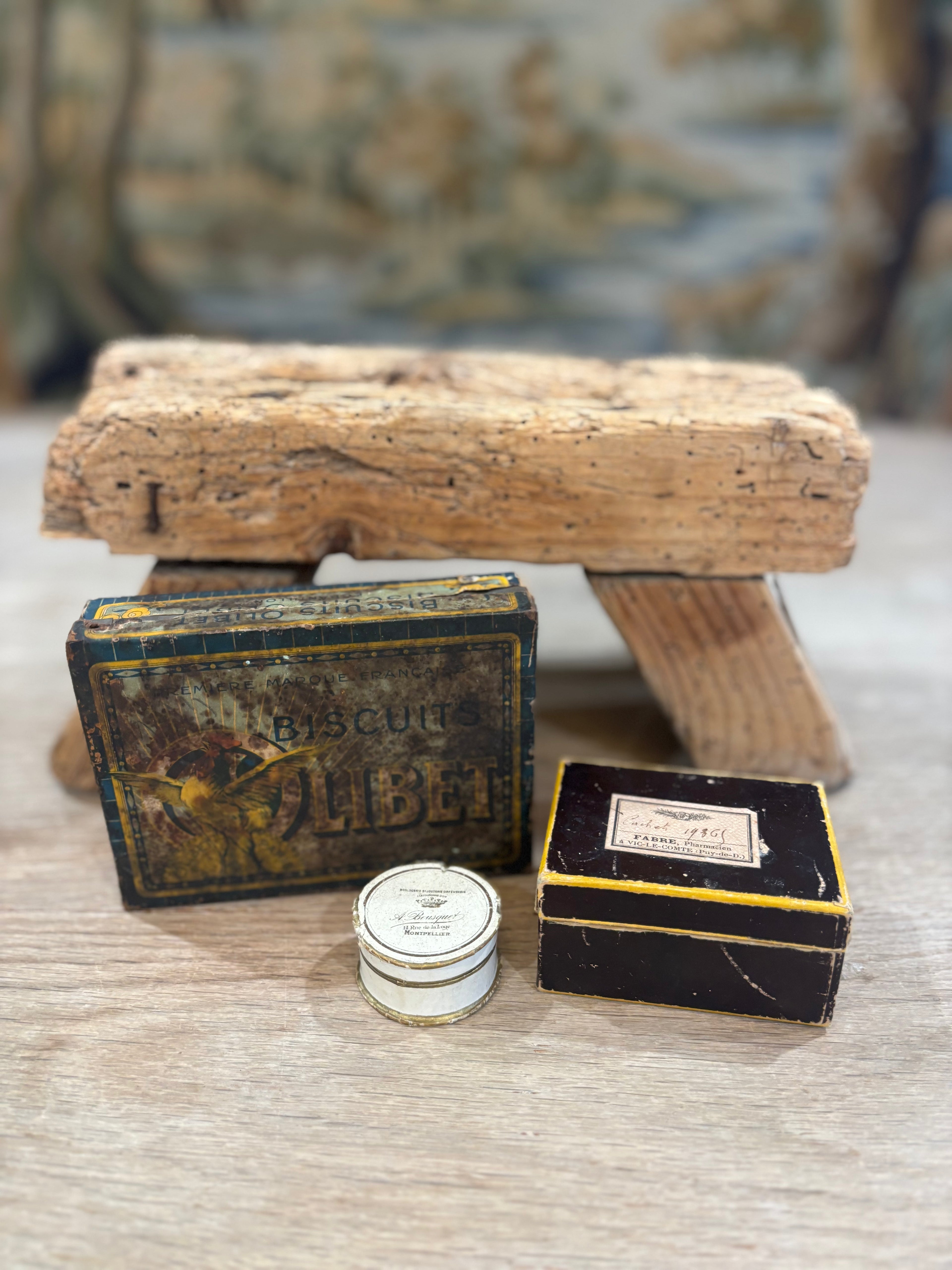 Antique French Olibet Biscuit Tin
