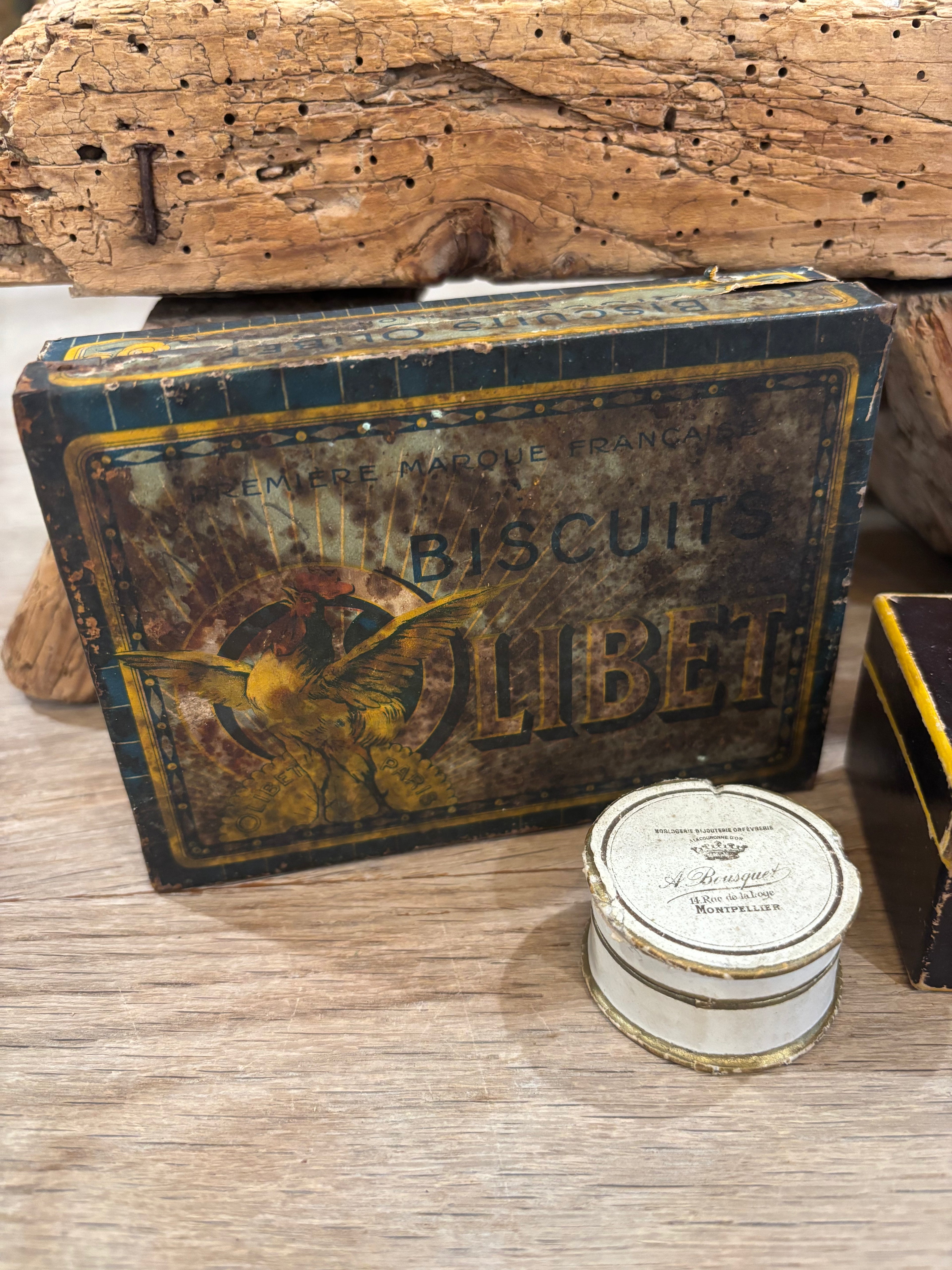 Antique French Olibet Biscuit Tin
