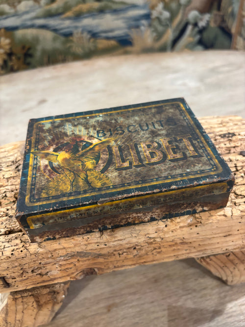 Antique French Olibet Biscuit Tin