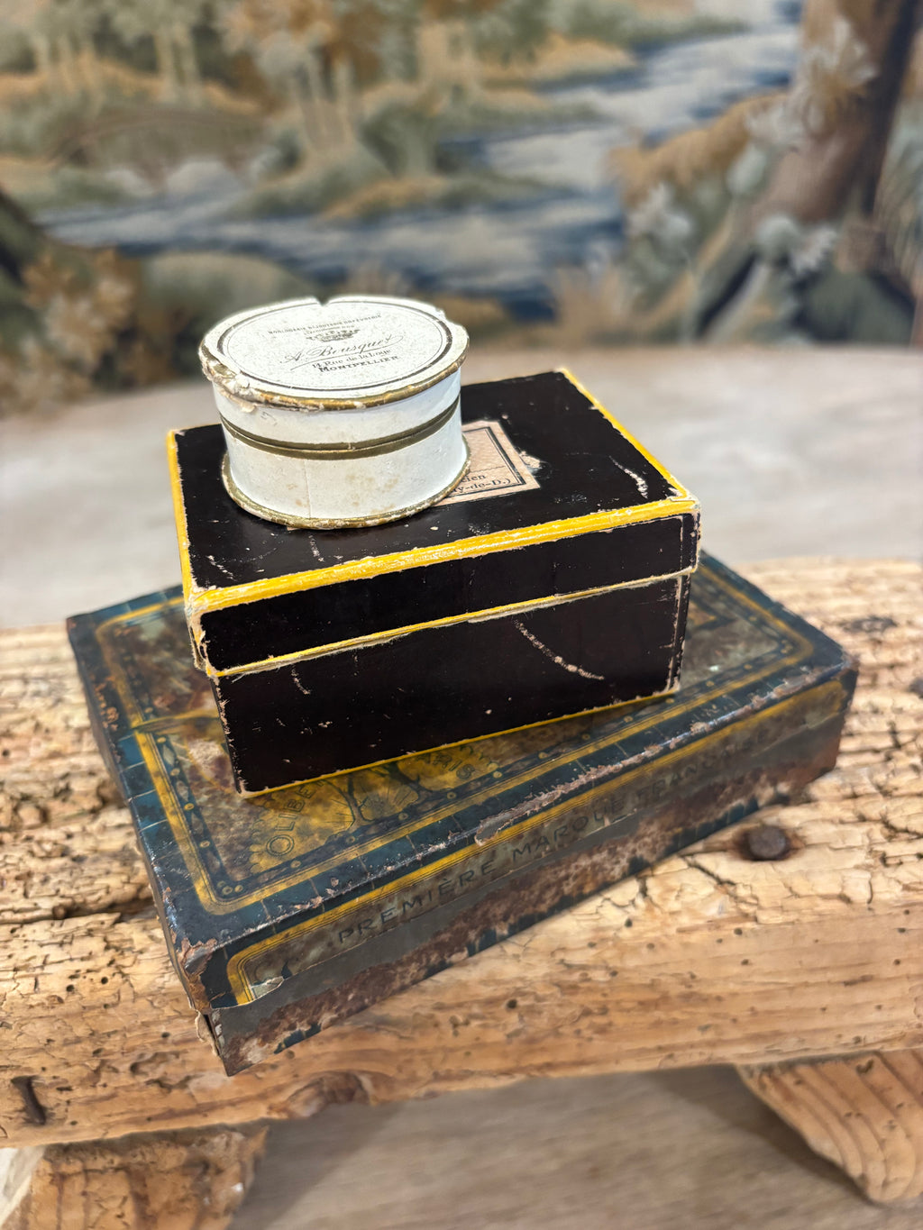 Antique French Olibet Biscuit Tin