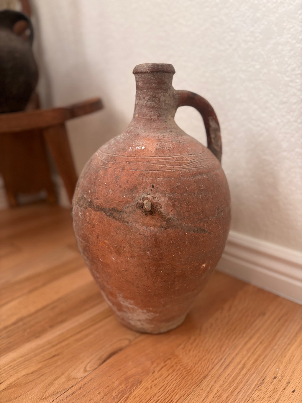 Distressed Terracotta Storage Jug