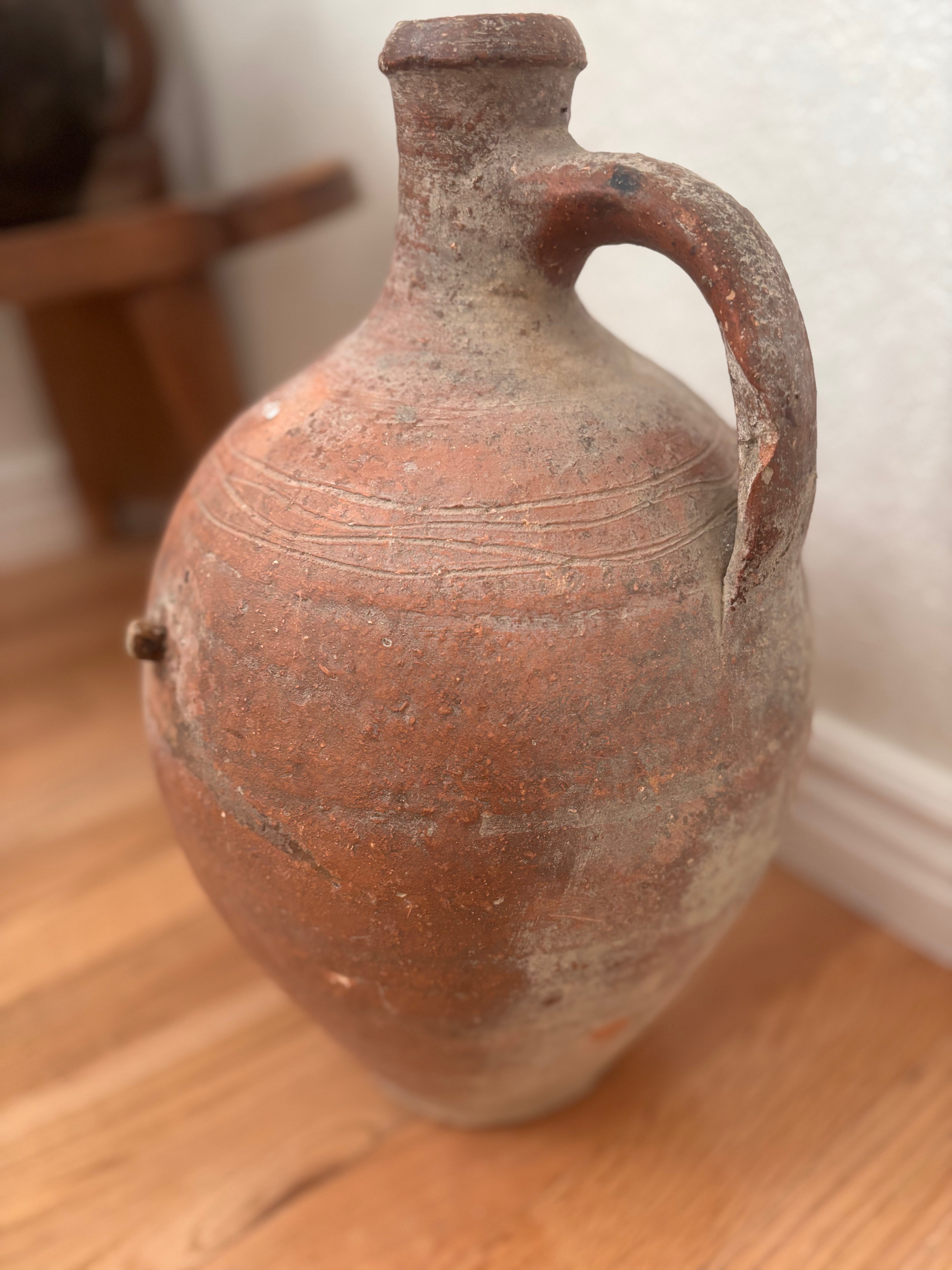 Distressed Terracotta Storage Jug