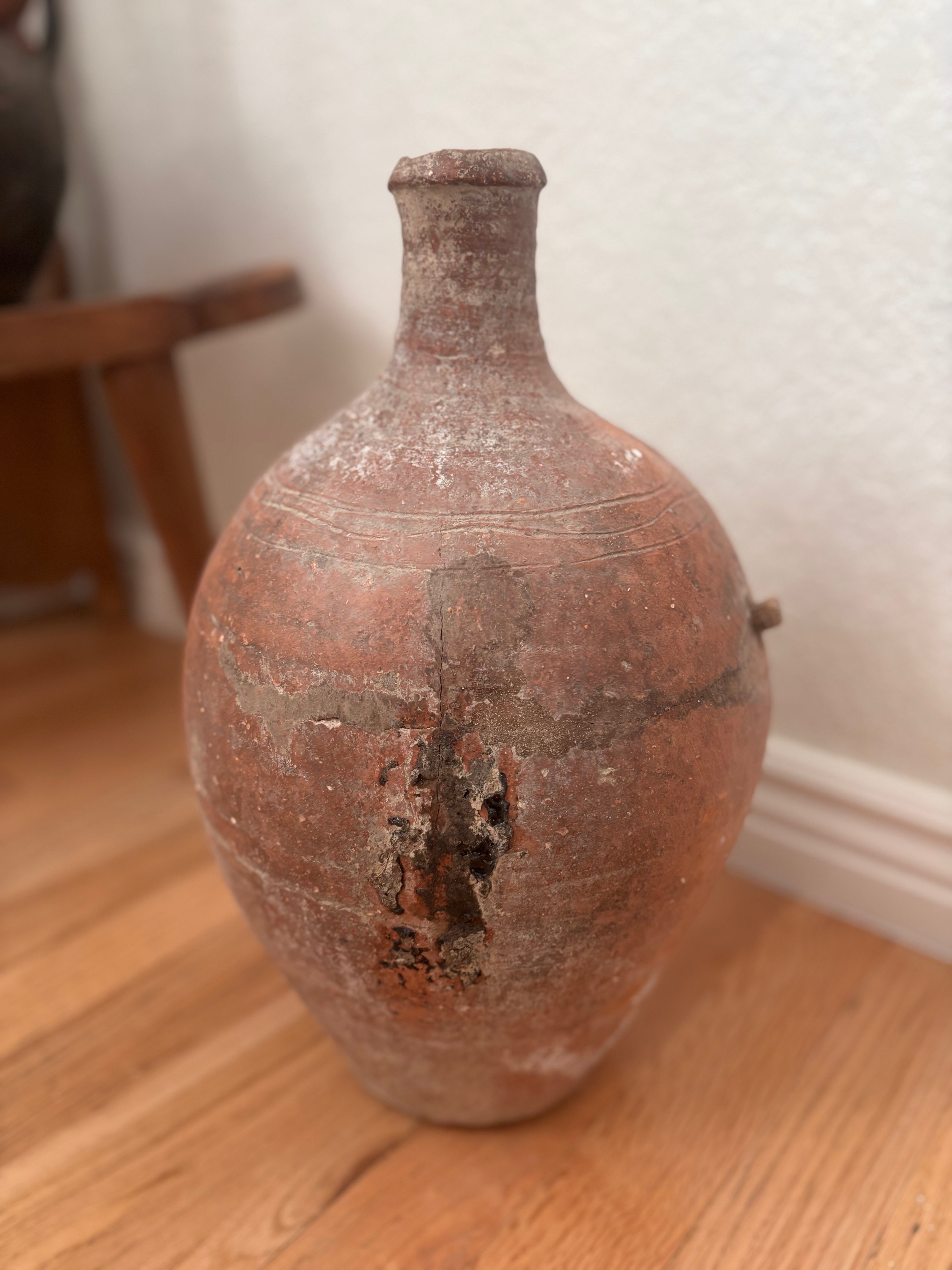 Distressed Terracotta Storage Jug