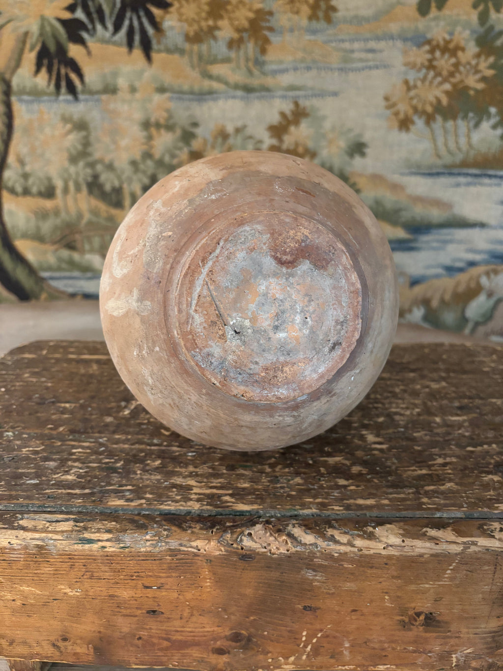 Antique French Earthenware Vessel (Au Cygne d'Or, Aix-en-Provence)