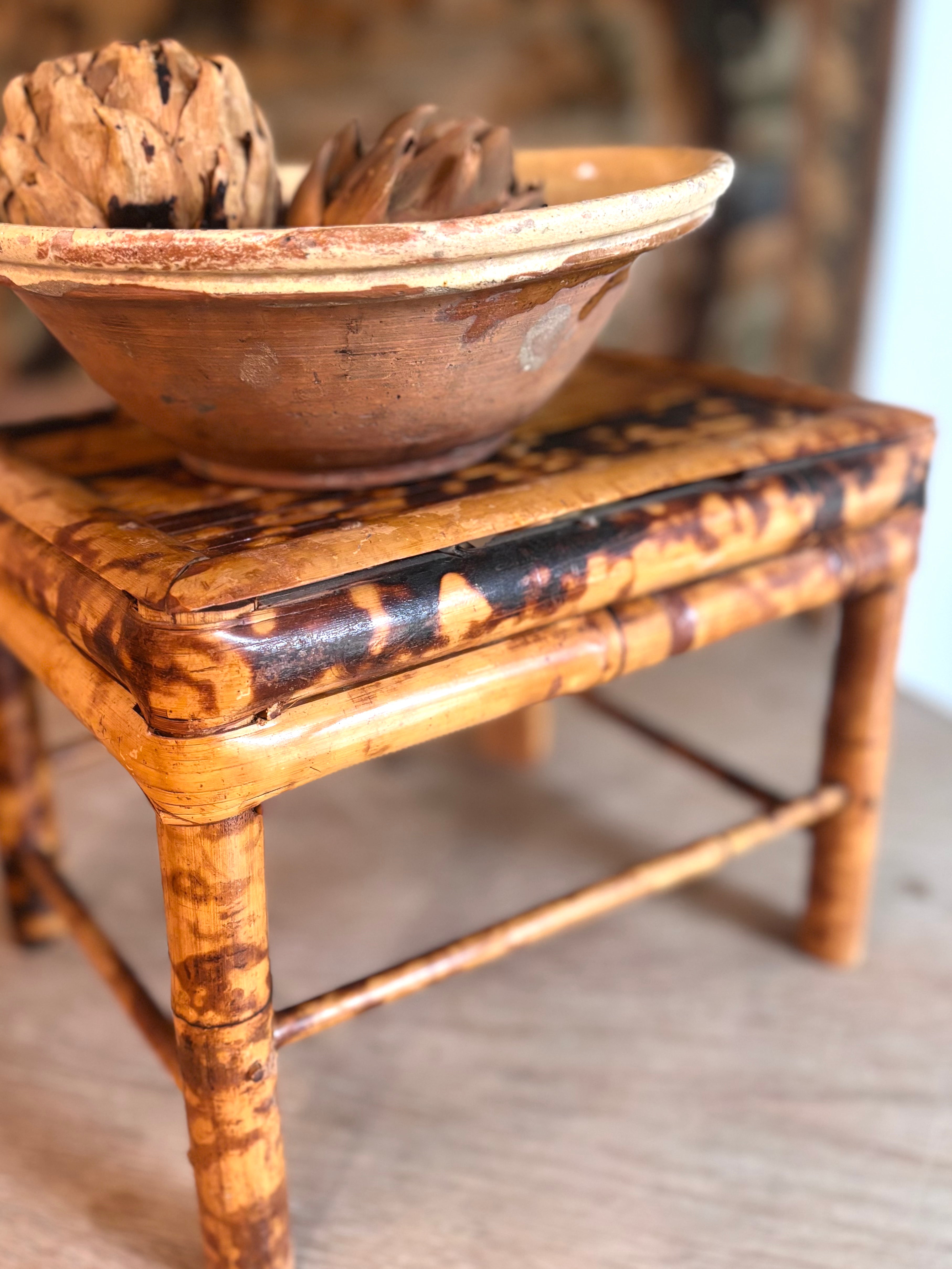 Antique French Yellow-Glazed Terracotta Bowl