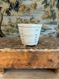 Antique Greige Glazed French Footed Faisselle