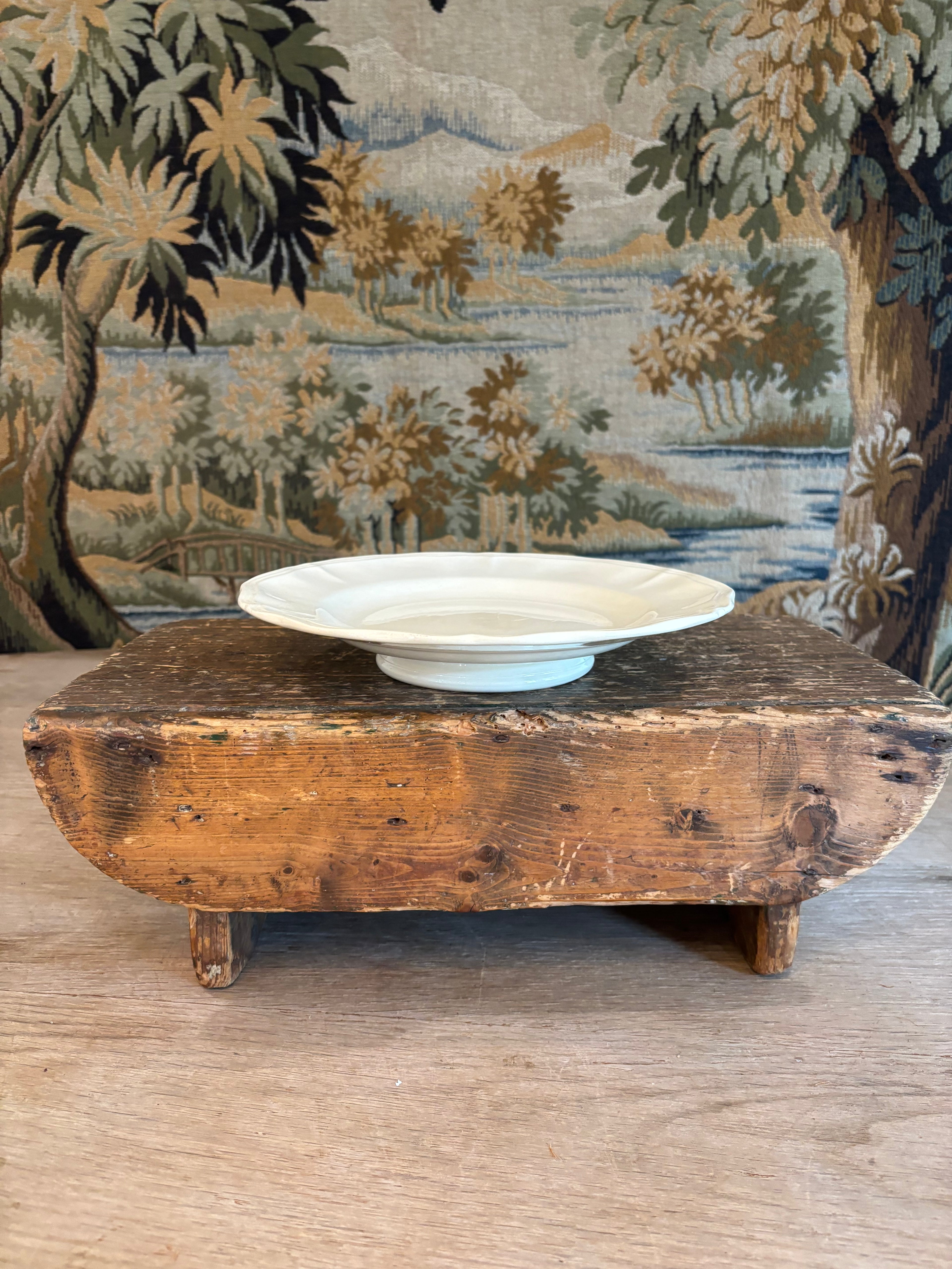 Antique French Digoin & Sarreguemines Ironstone Compotier