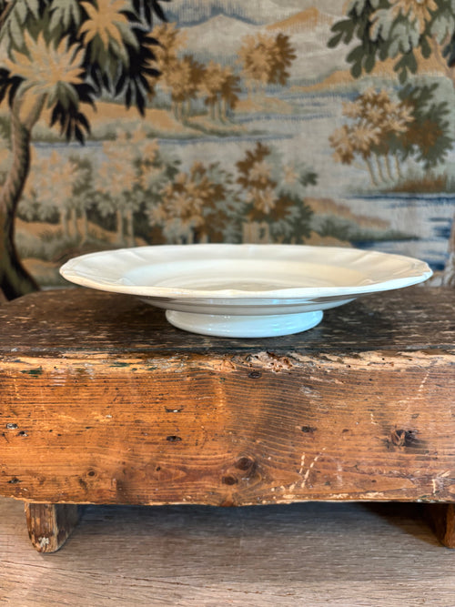 Antique French Digoin & Sarreguemines Ironstone Compotier