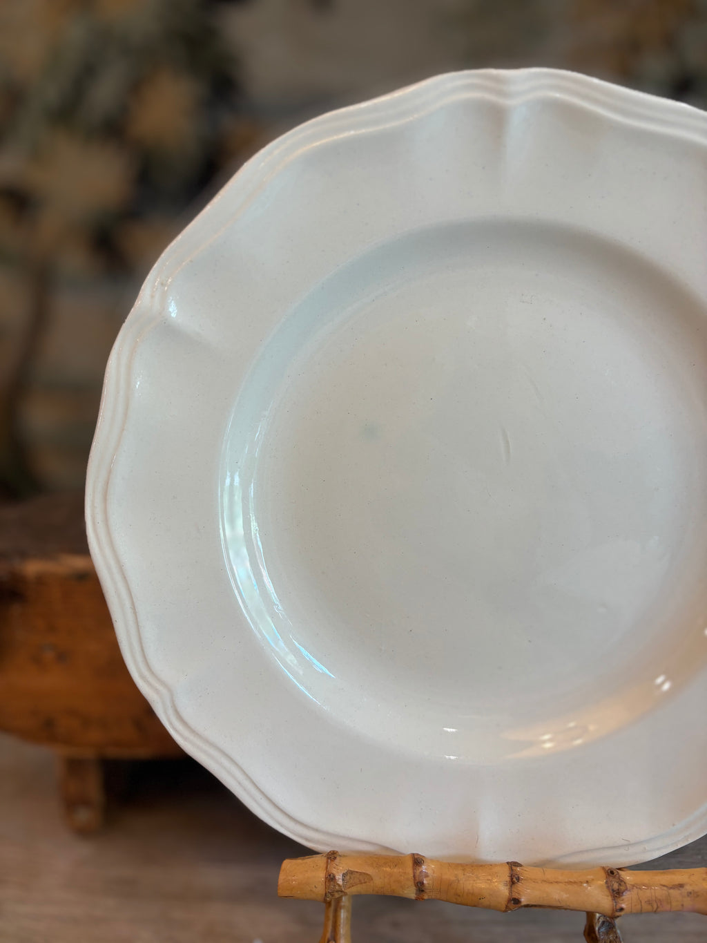 Antique French Digoin & Sarreguemines Ironstone Compotier