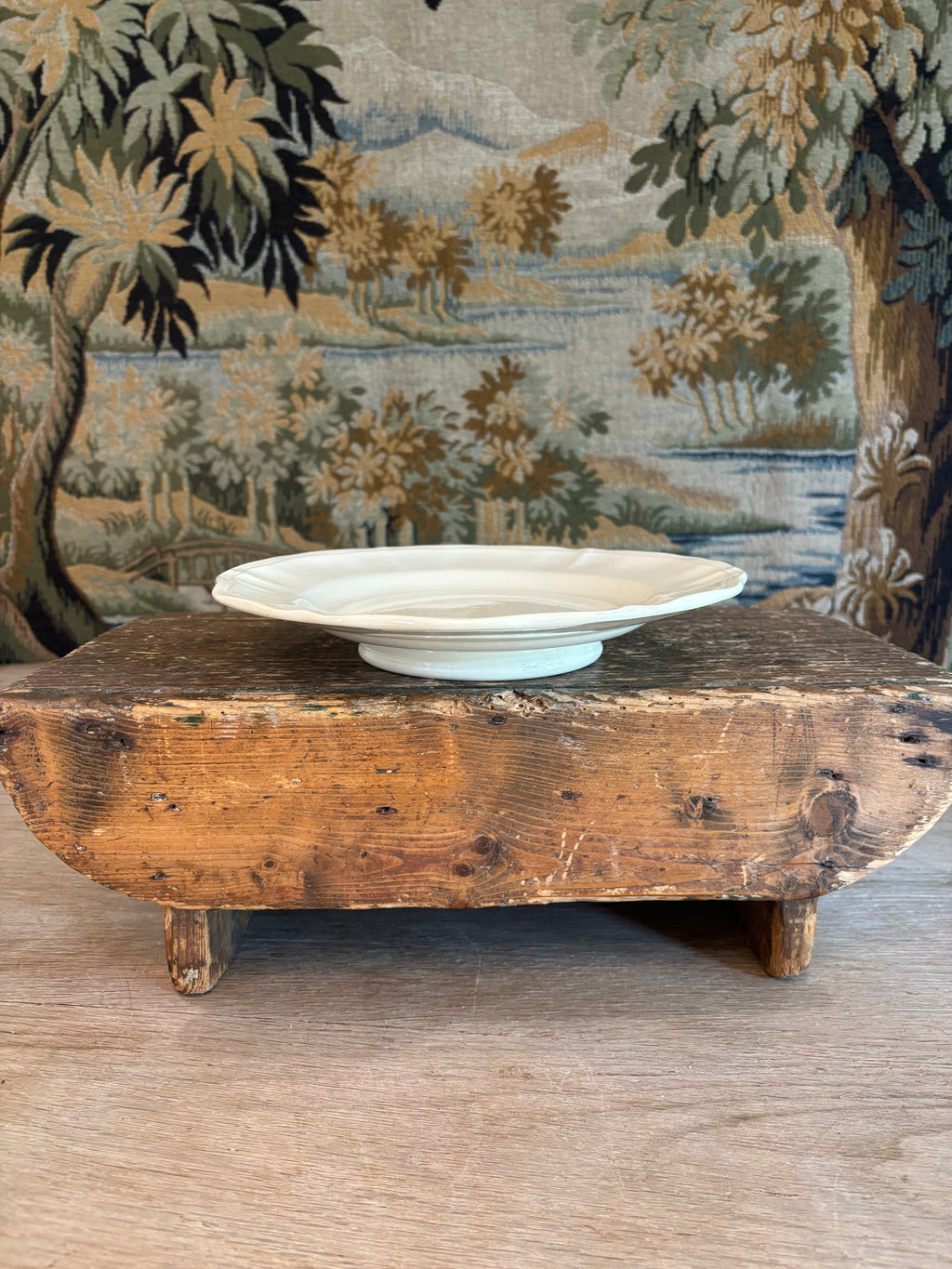 Antique French Digoin & Sarreguemines Ironstone Compotier