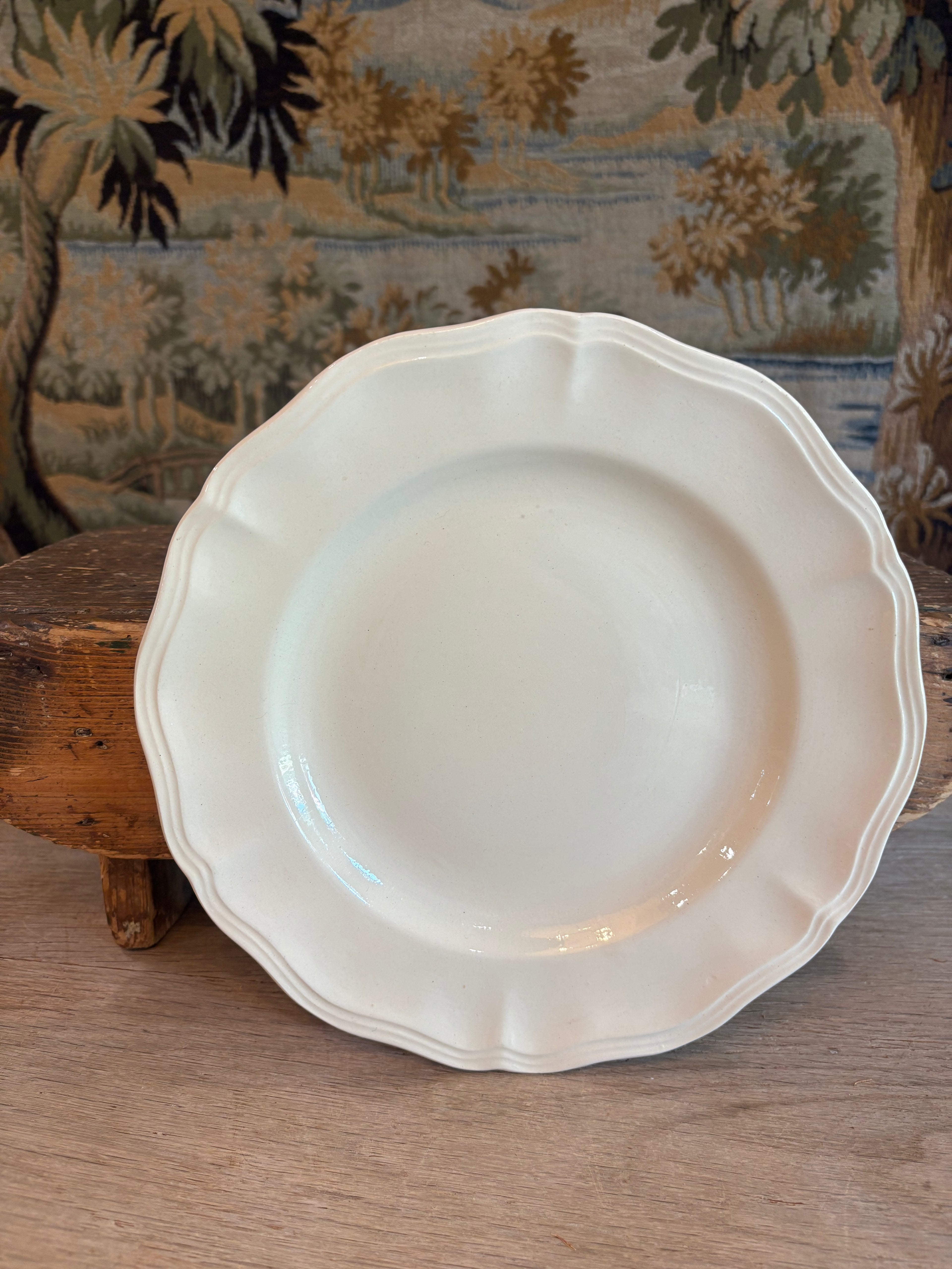 Antique French Digoin & Sarreguemines Ironstone Compotier