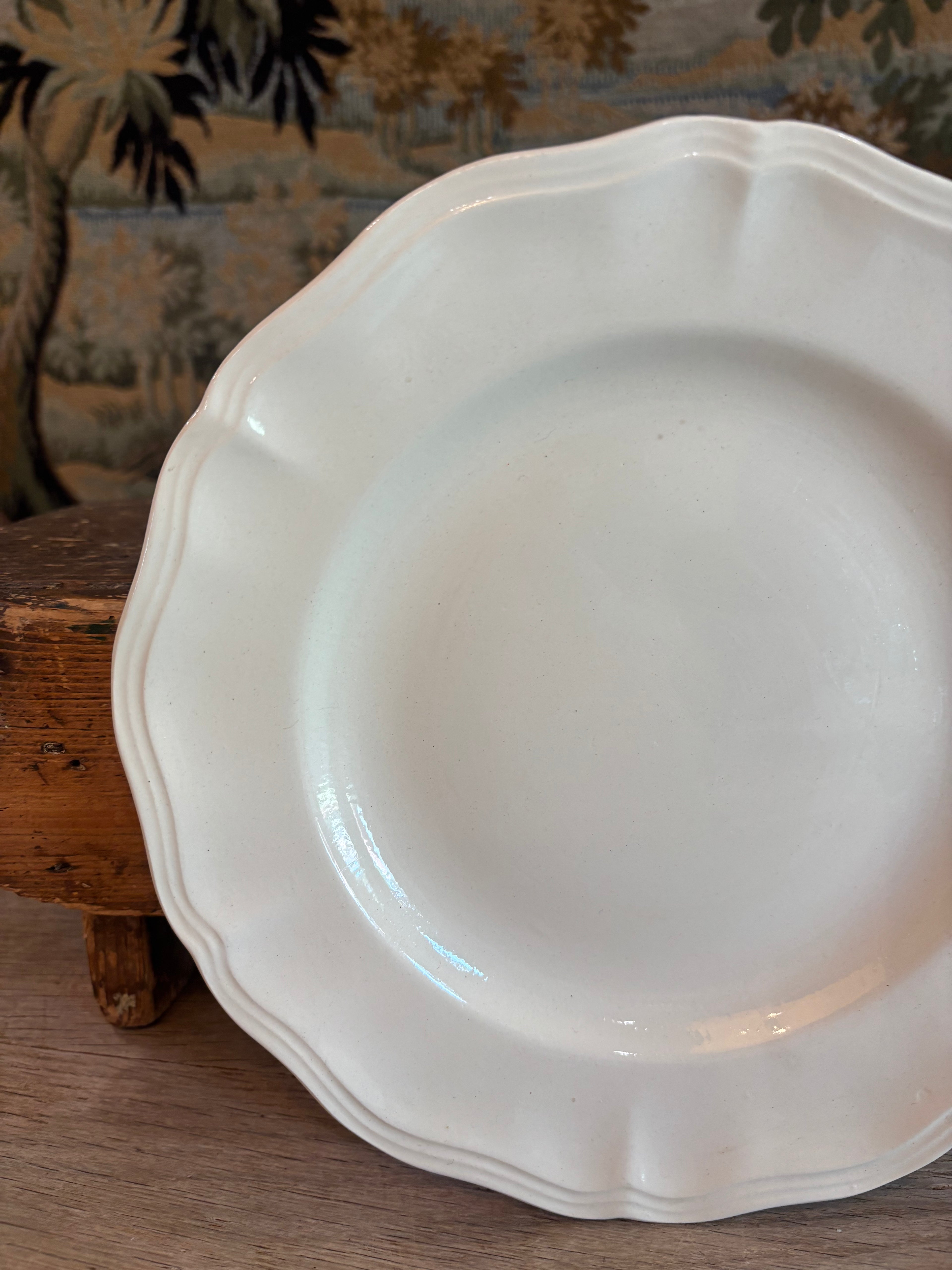 Antique French Digoin & Sarreguemines Ironstone Compotier