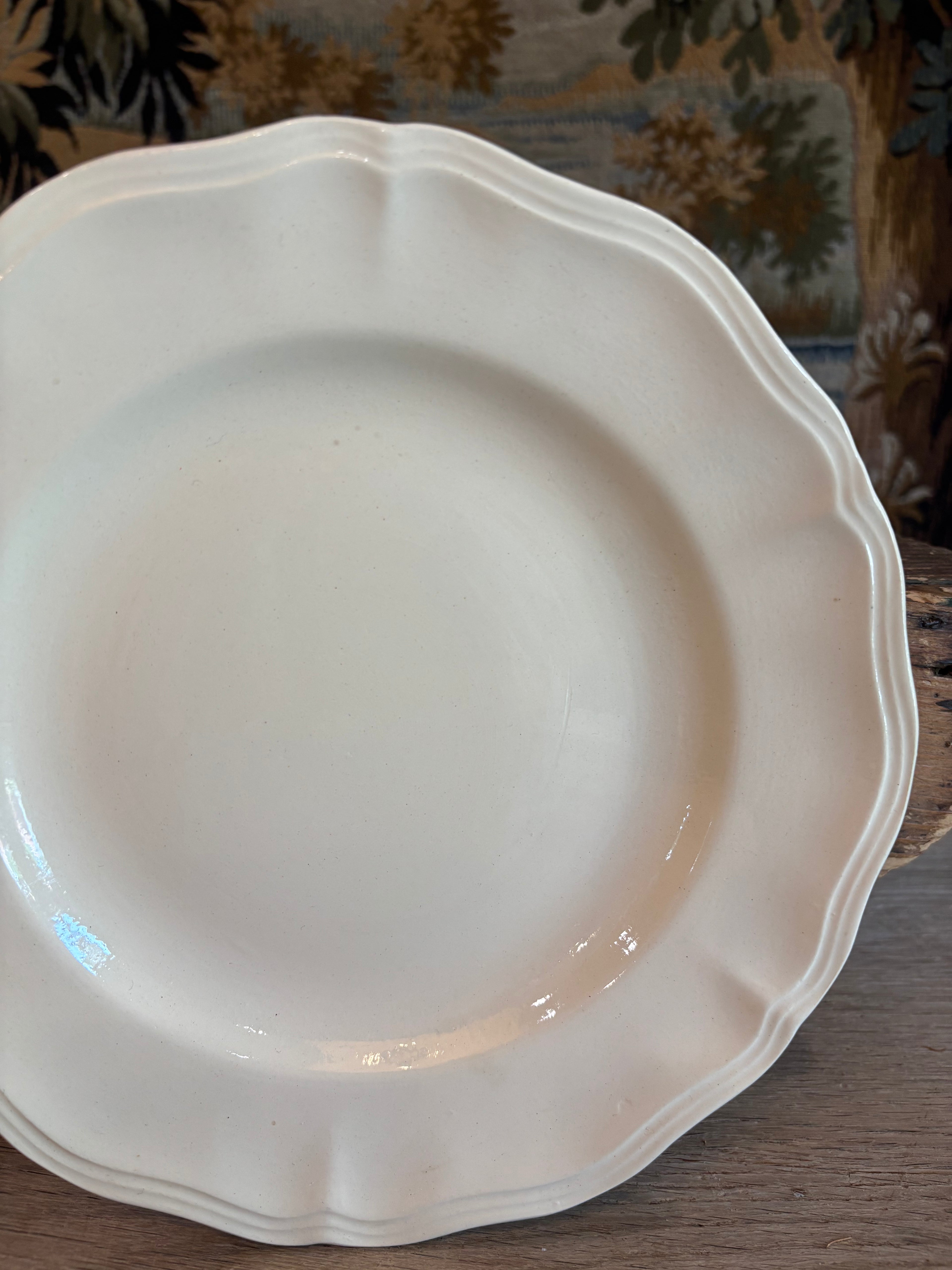 Antique French Digoin & Sarreguemines Ironstone Compotier