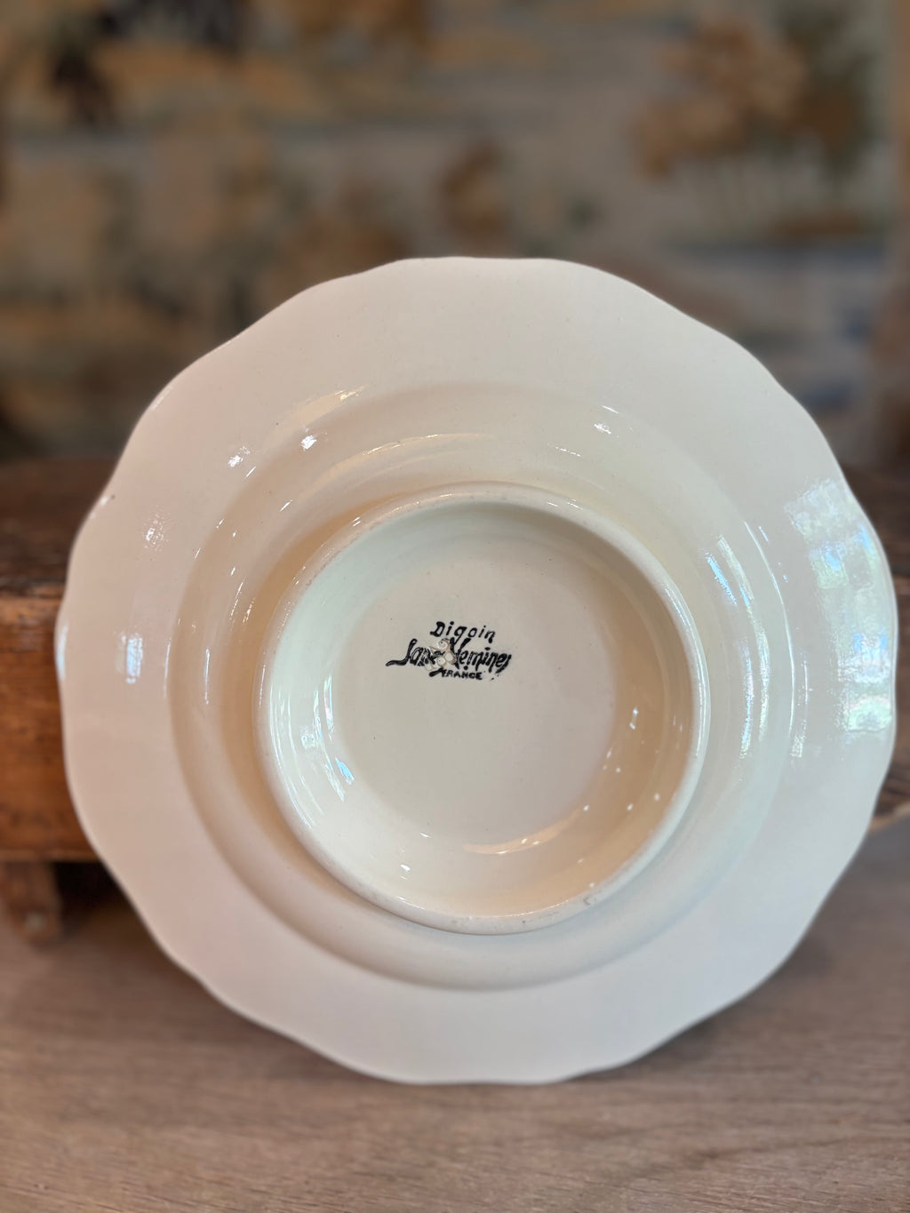 Antique French Digoin & Sarreguemines Ironstone Compotier
