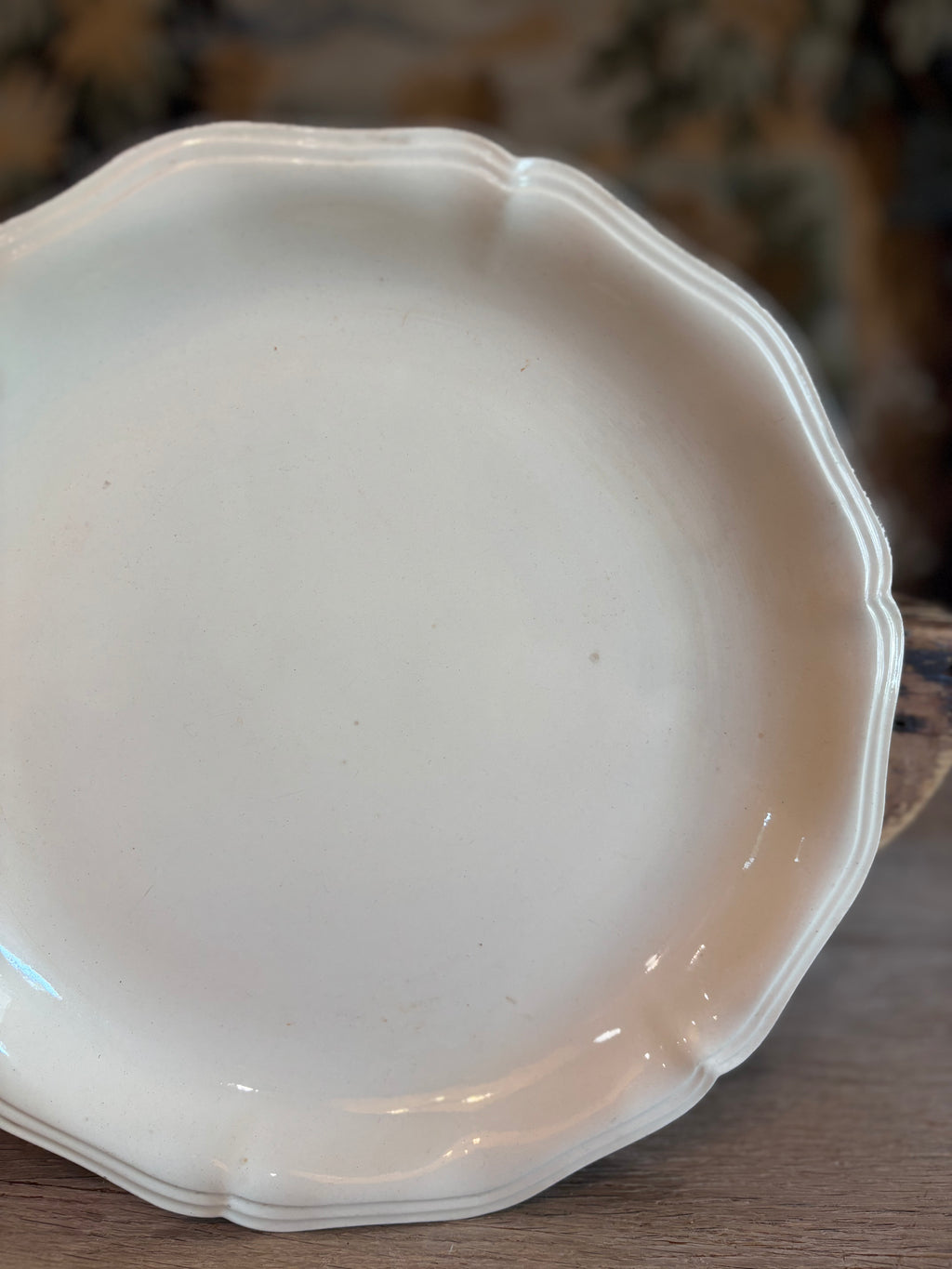 Antique French Digoin & Sarreguemines Ironstone Compotier