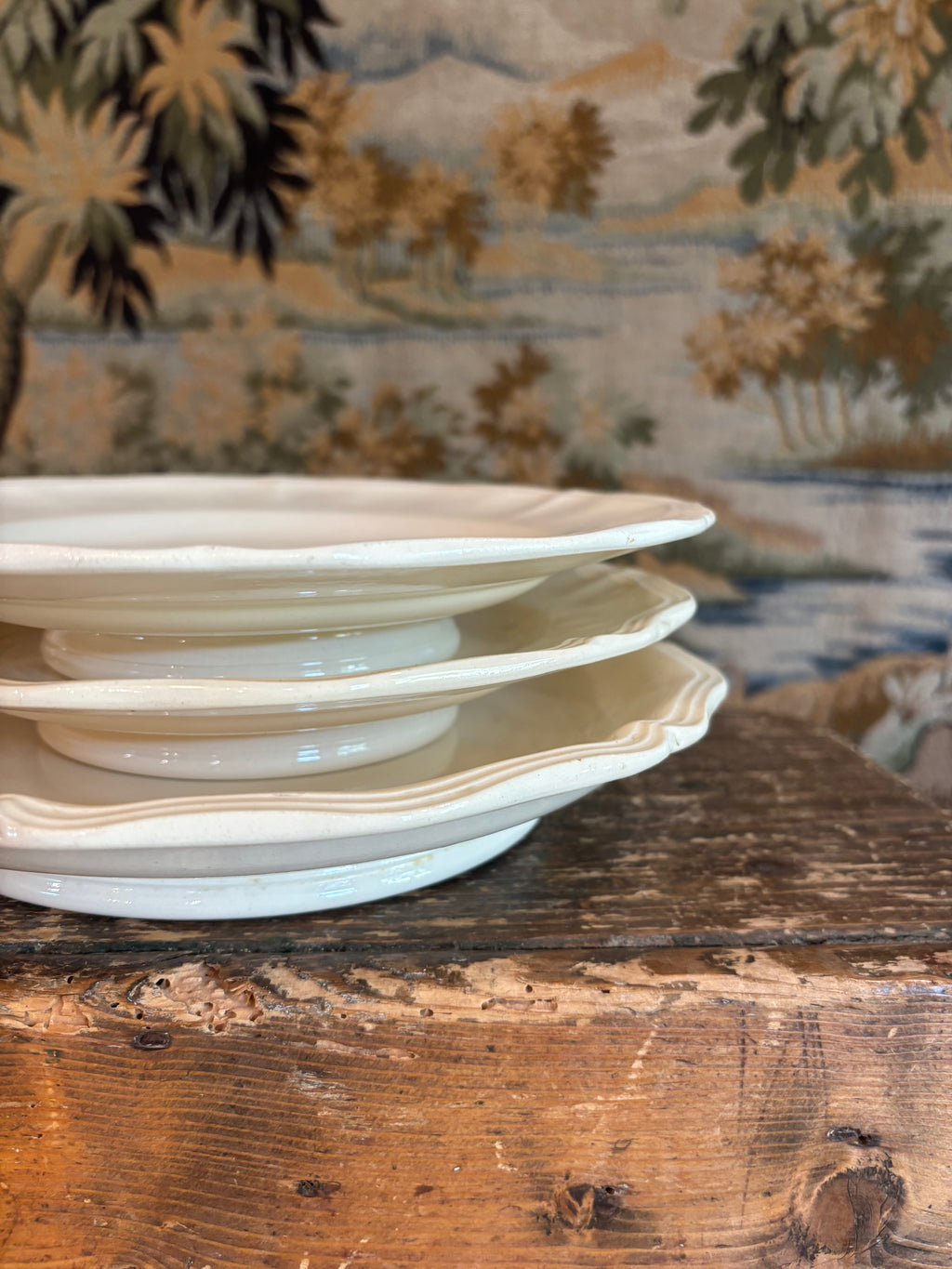 Antique French Digoin & Sarreguemines Ironstone Compotier