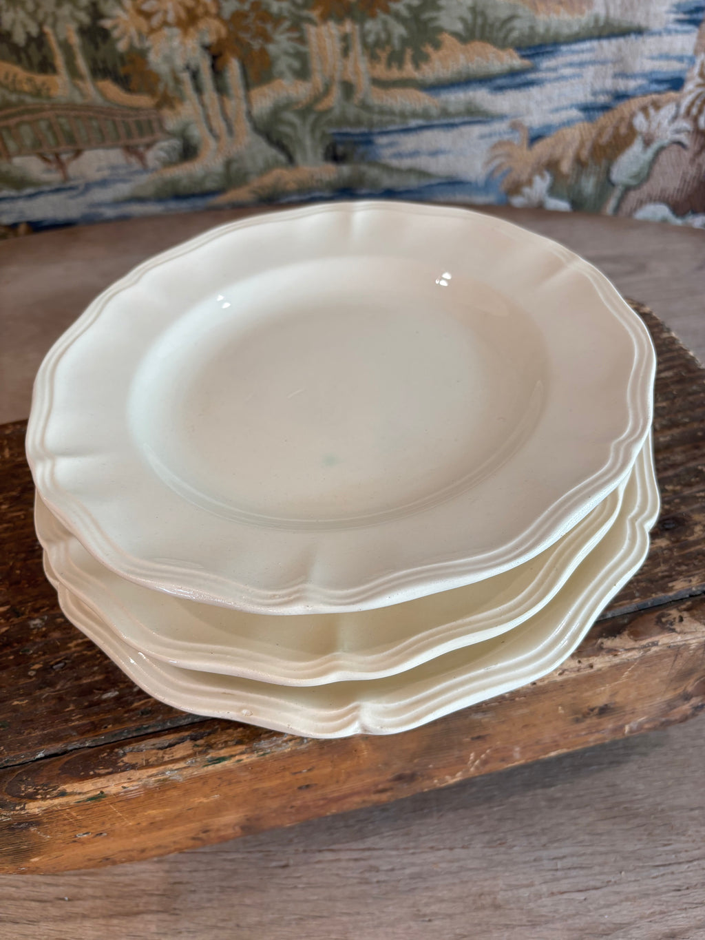 Antique French Digoin & Sarreguemines Ironstone Compotier