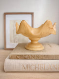 Vintage Wavy Alabaster Compote