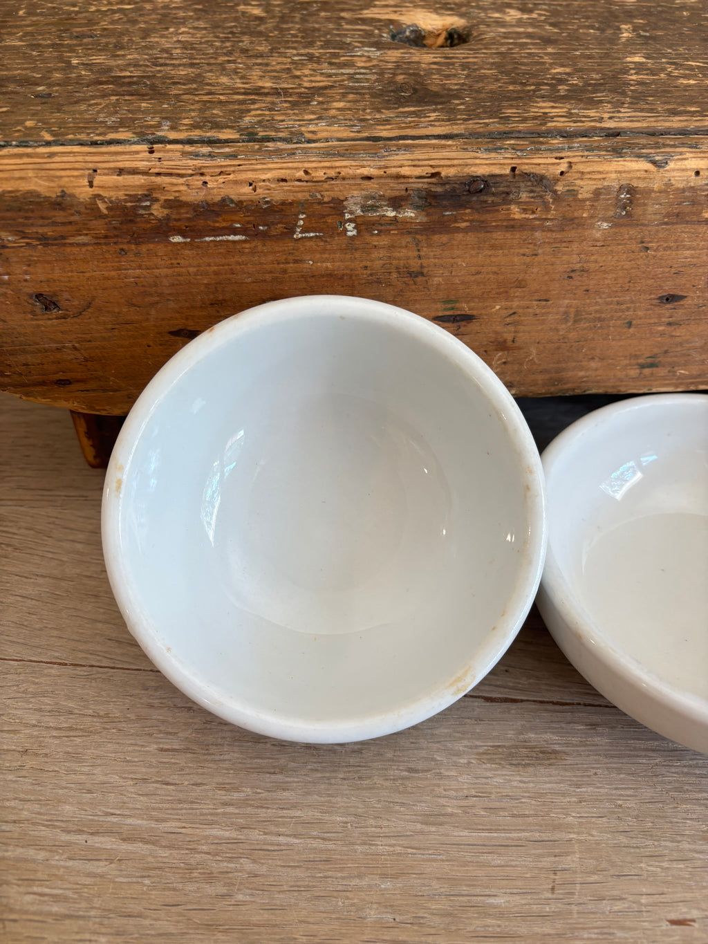 Vintage Wellsville China Restaurant Ware Nesting Bowls — Set of 2