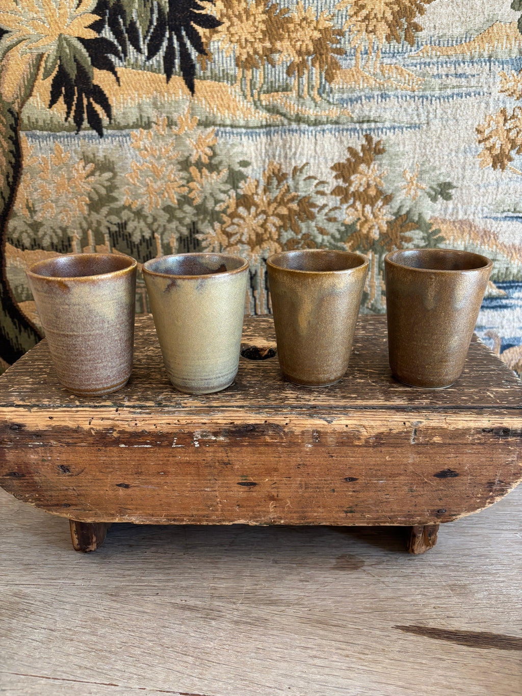 Vintage French Digoin Stoneware Cup
