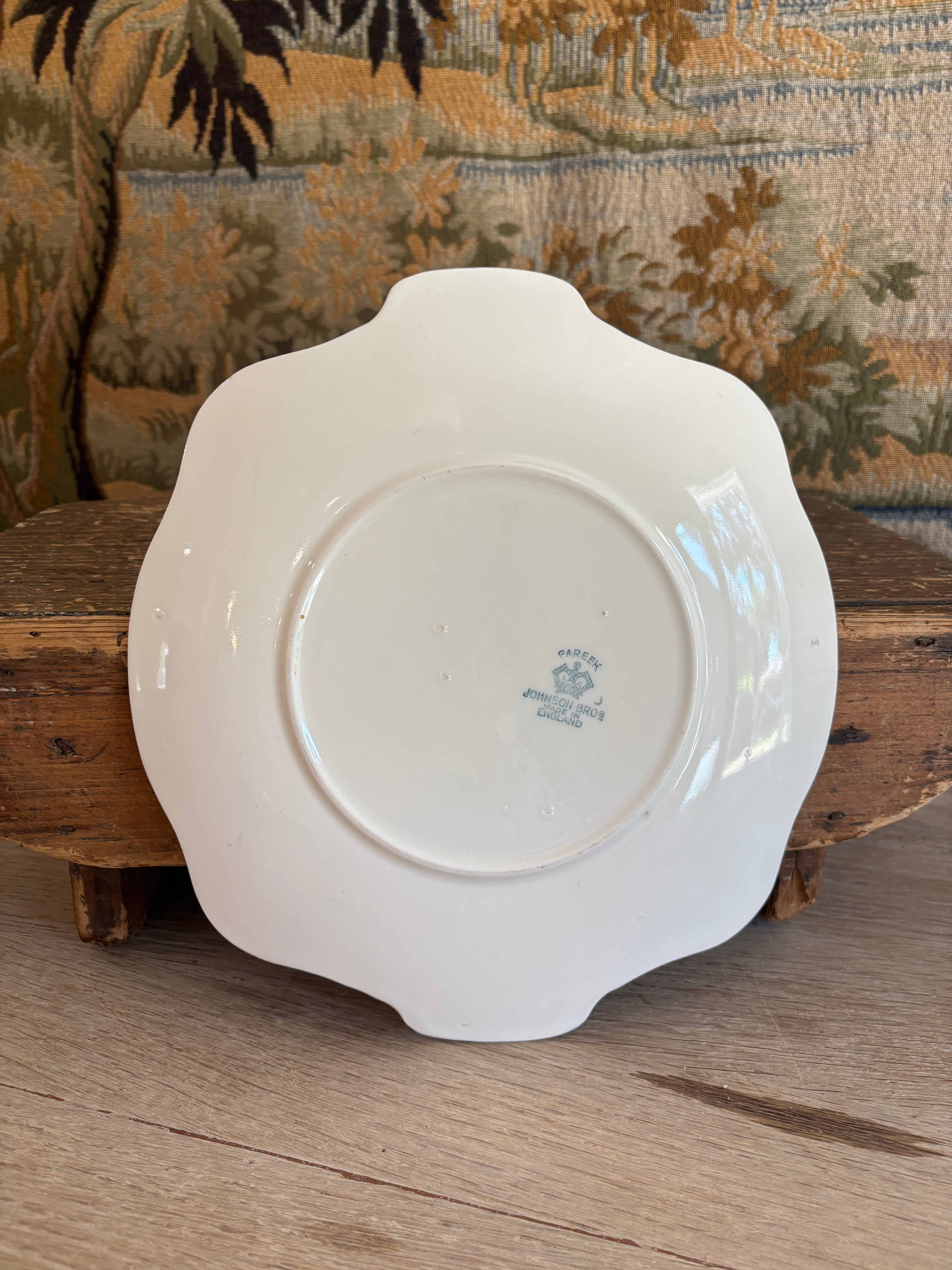 Vintage English Johnson Bros. Pareek Ironstone Plate