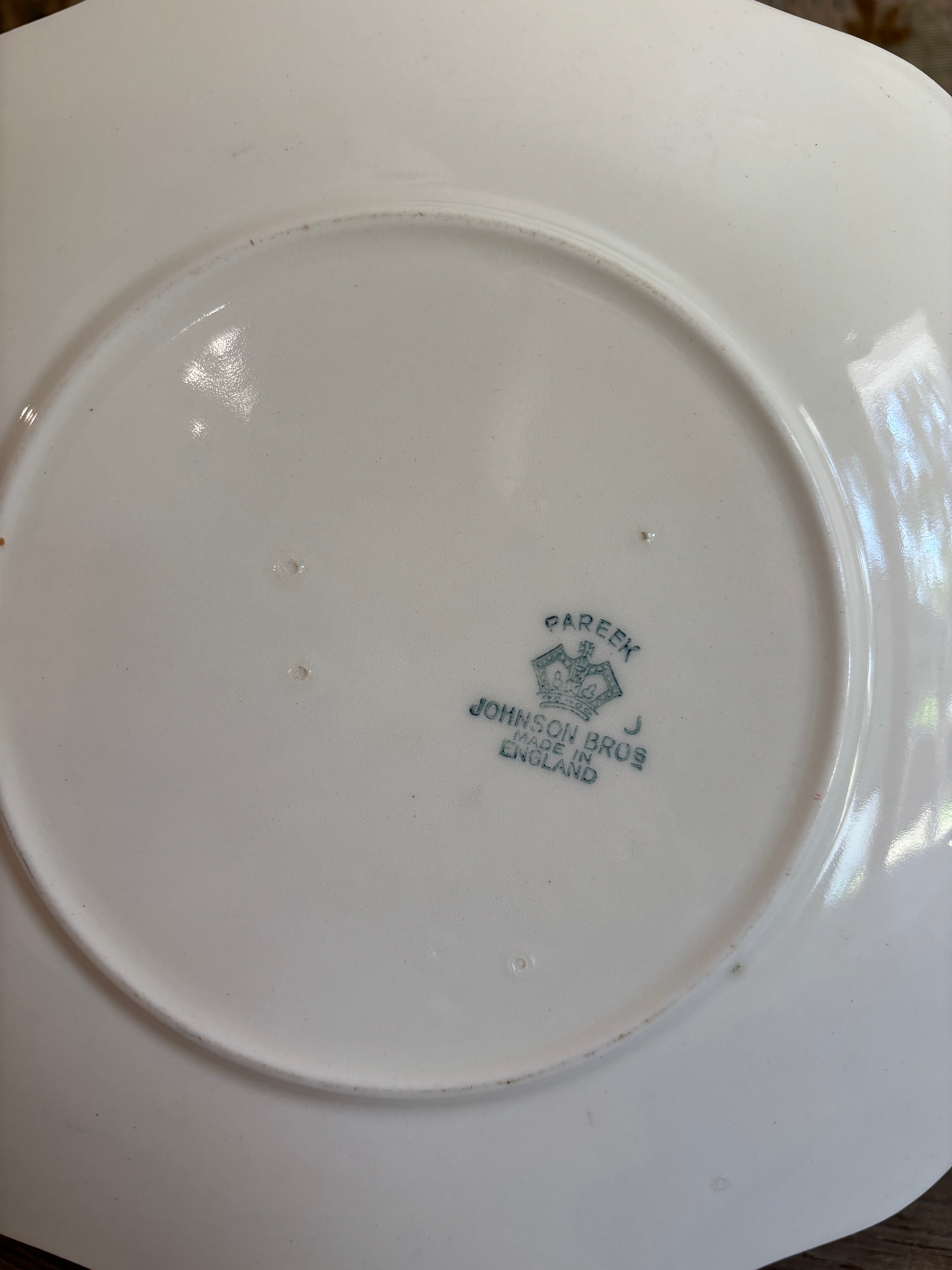 Vintage English Johnson Bros. Pareek Ironstone Plate