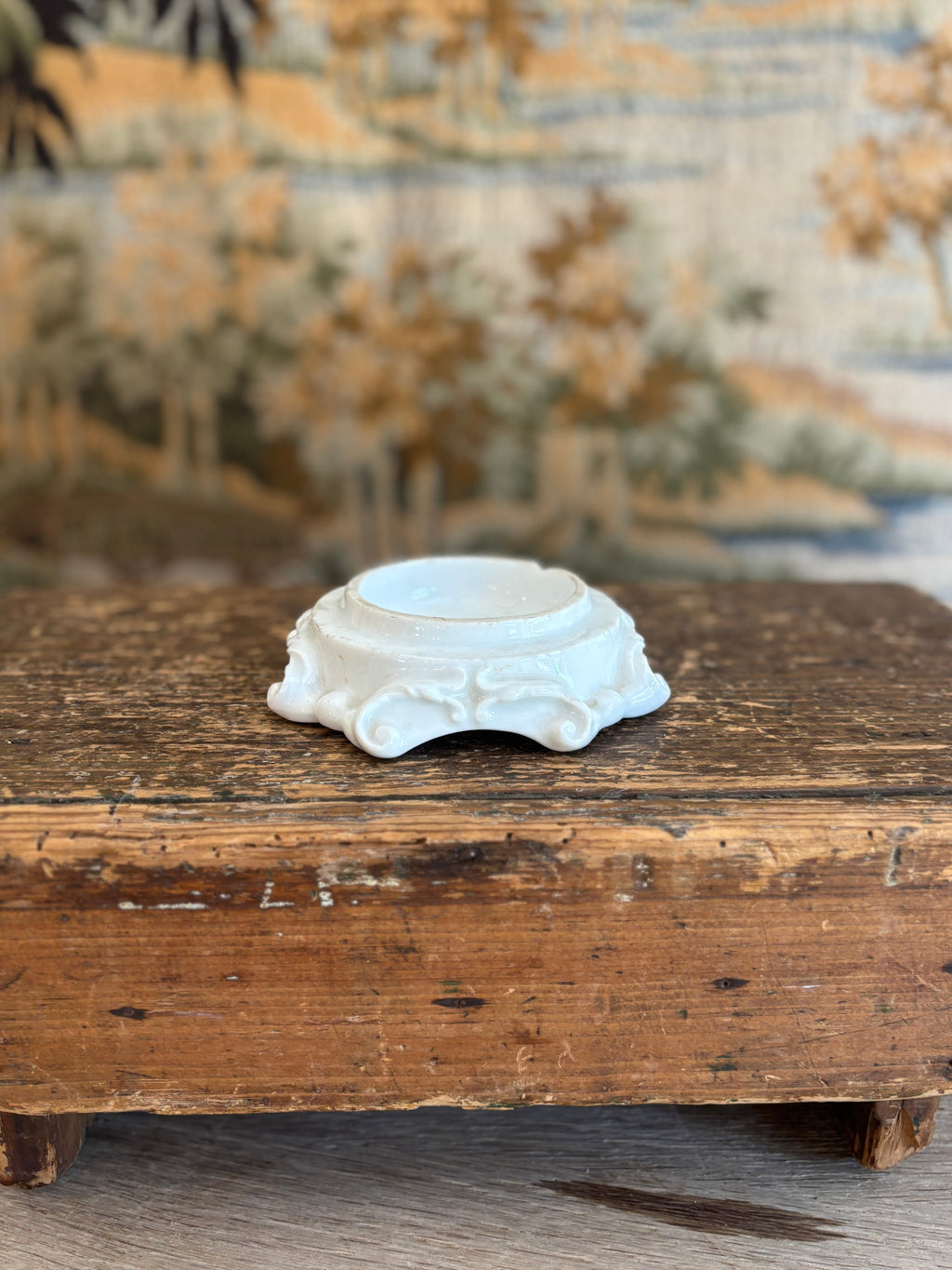 Antique White Porcelain Display Riser