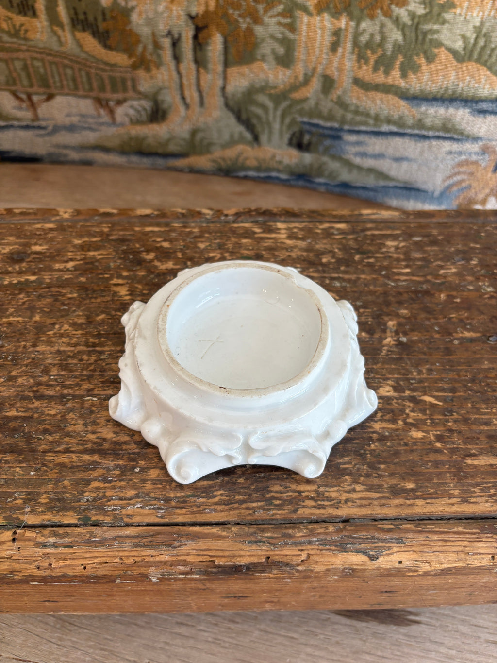 Antique White Porcelain Display Riser