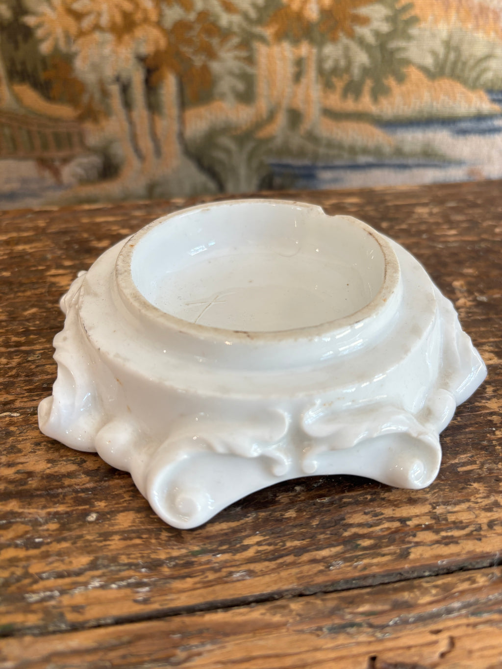 Antique White Porcelain Display Riser