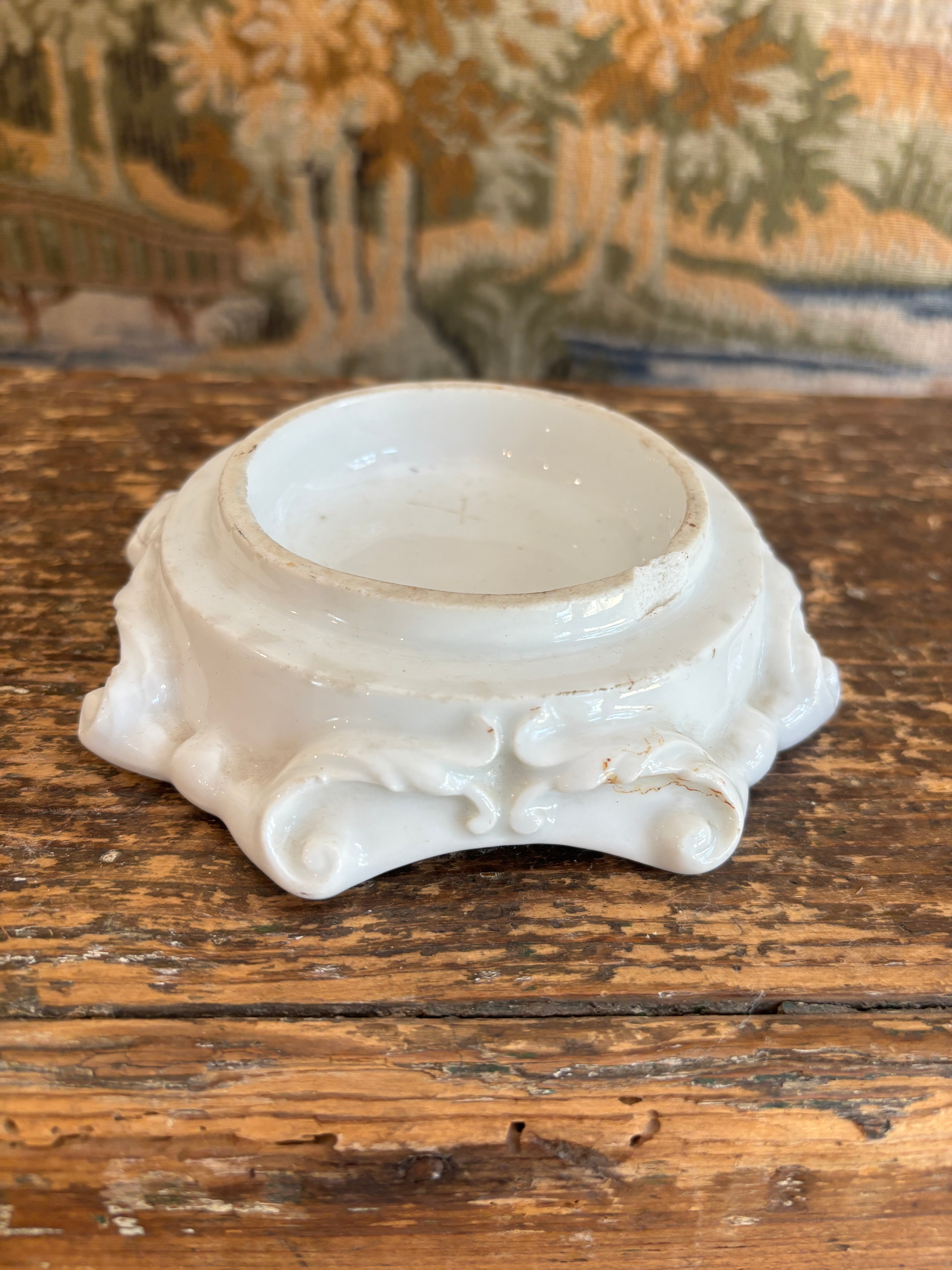 Antique White Porcelain Display Riser