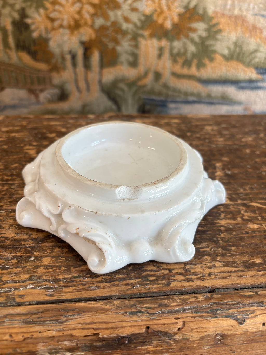 Antique White Porcelain Display Riser