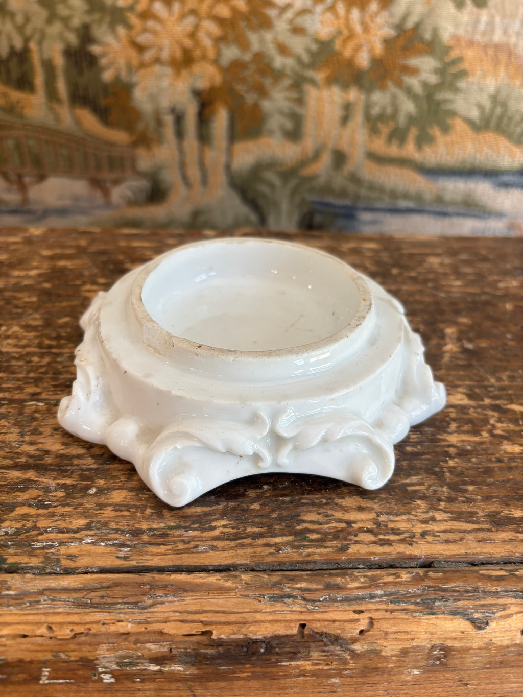Antique White Porcelain Display Riser