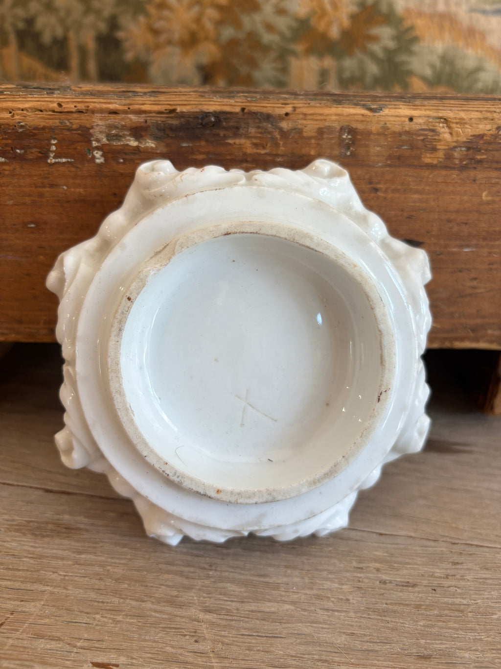 Antique White Porcelain Display Riser