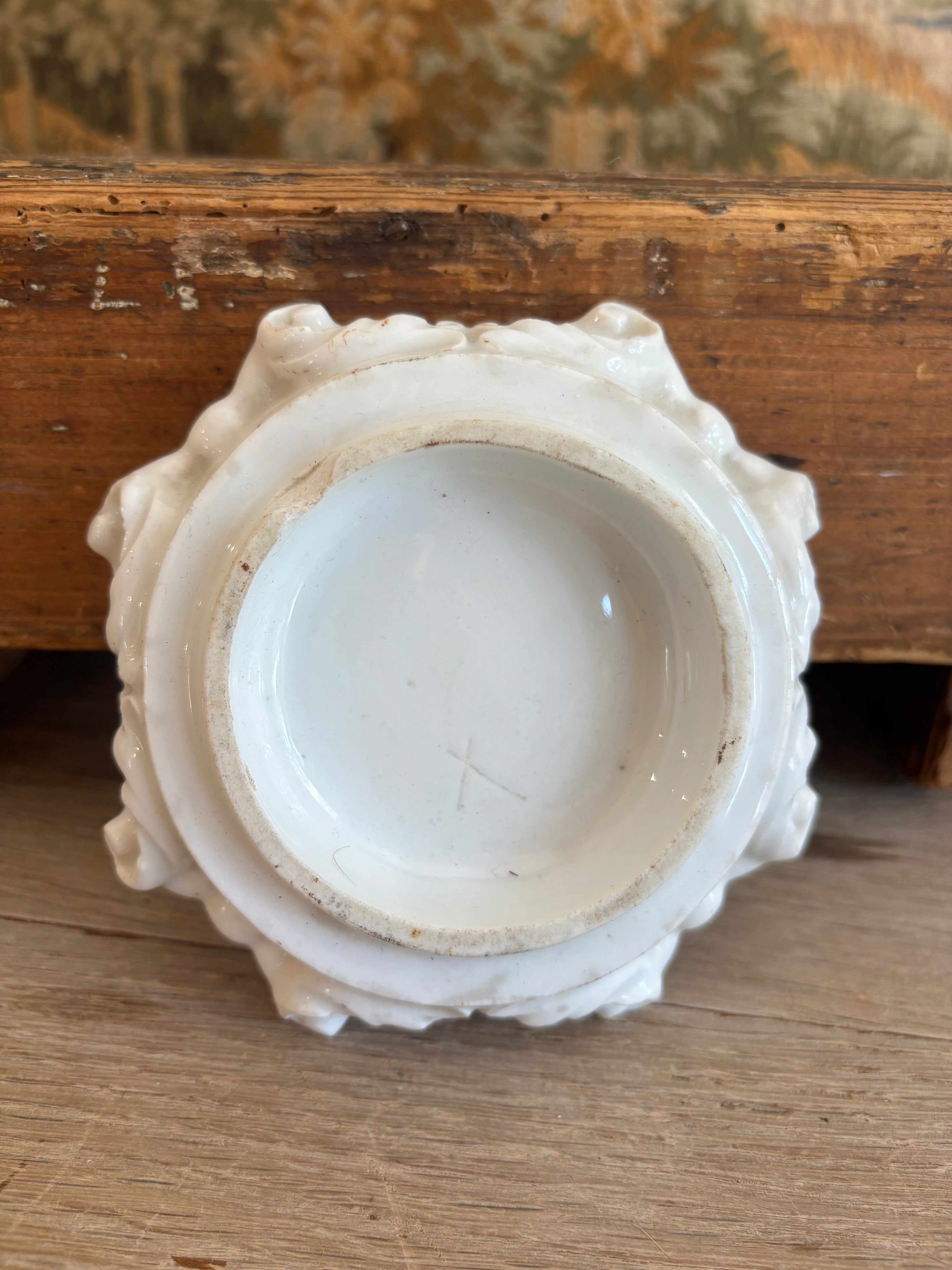 Antique White Porcelain Display Riser
