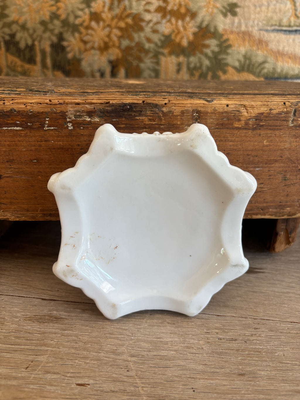 Antique White Porcelain Display Riser