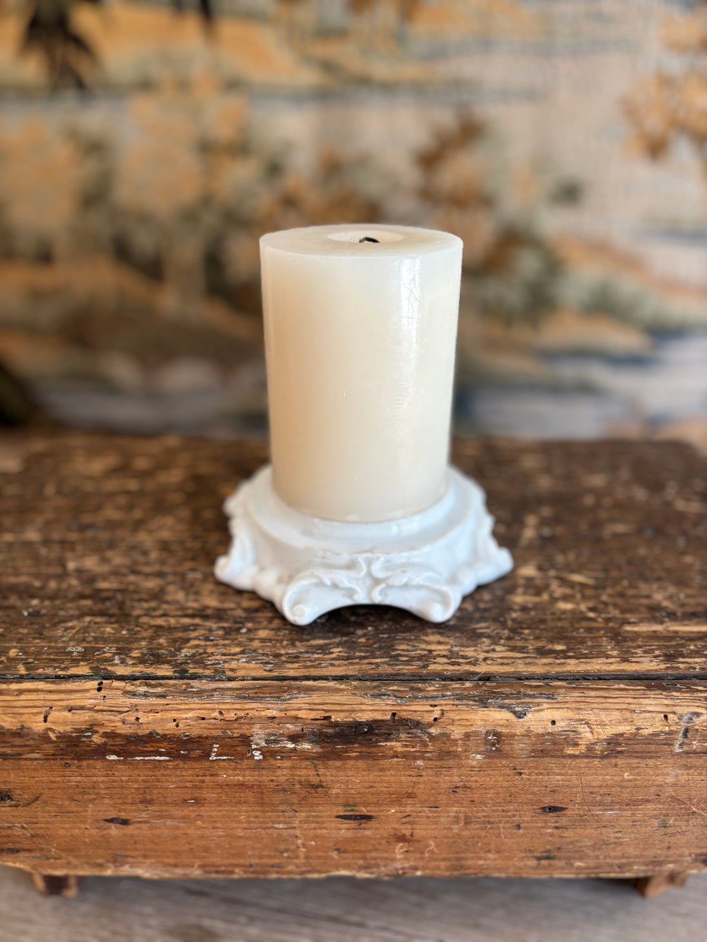 Antique White Porcelain Display Riser