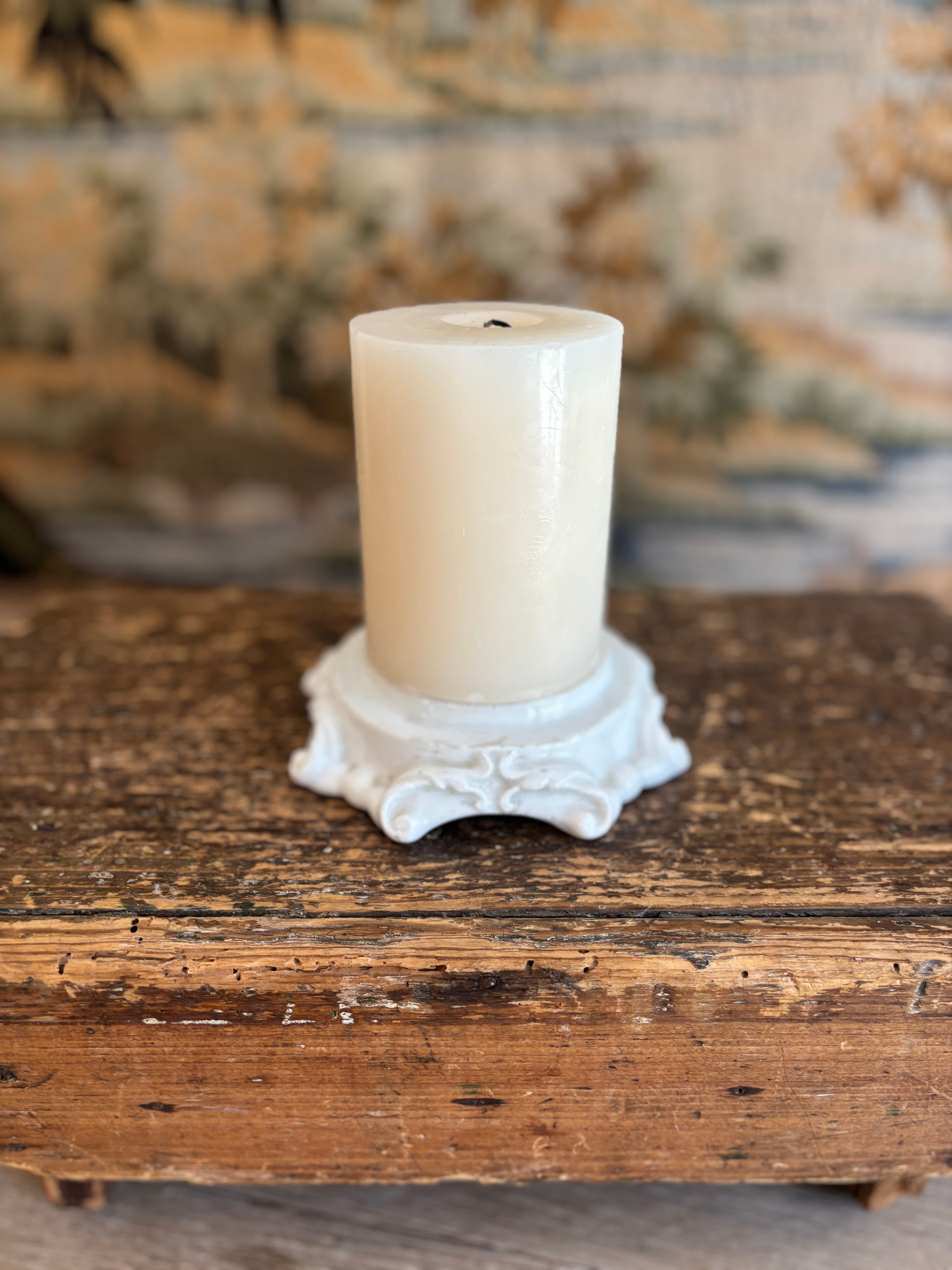 Antique White Porcelain Display Riser