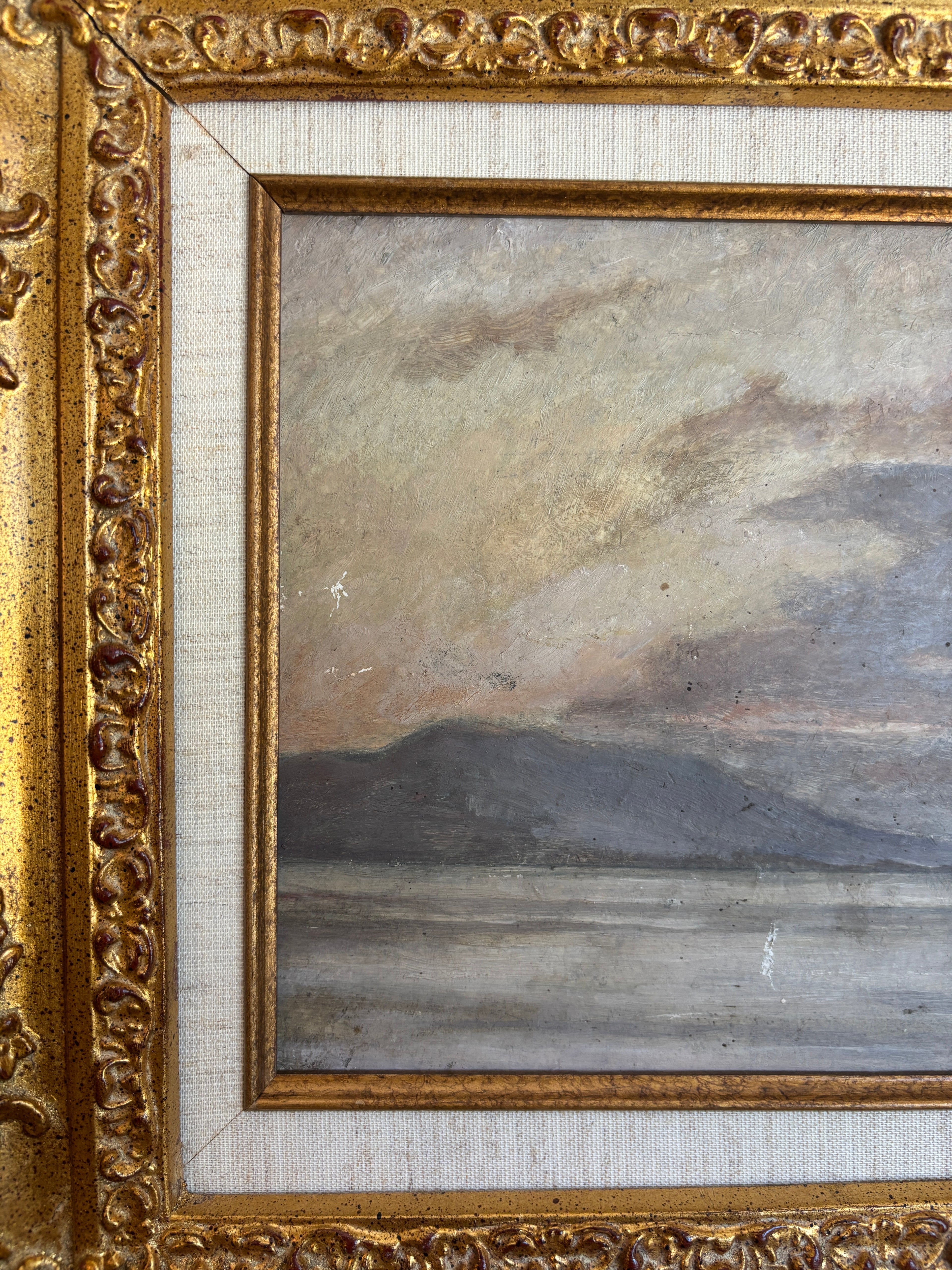 Antique French Oil Painting by Charles Joseph Beauverie