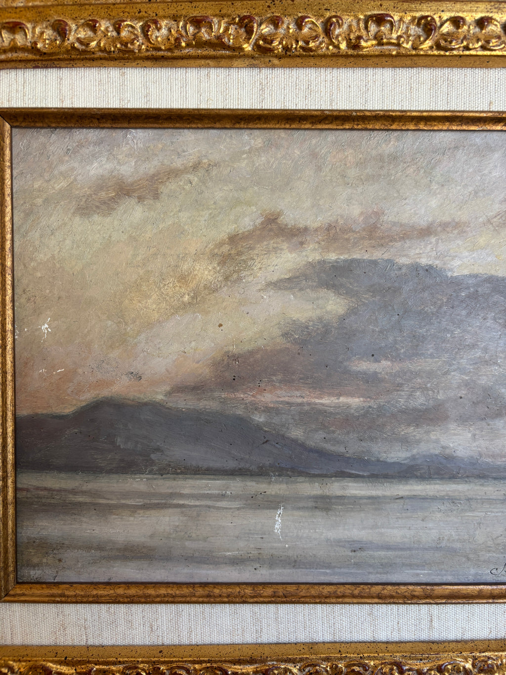 Antique French Oil Painting by Charles Joseph Beauverie