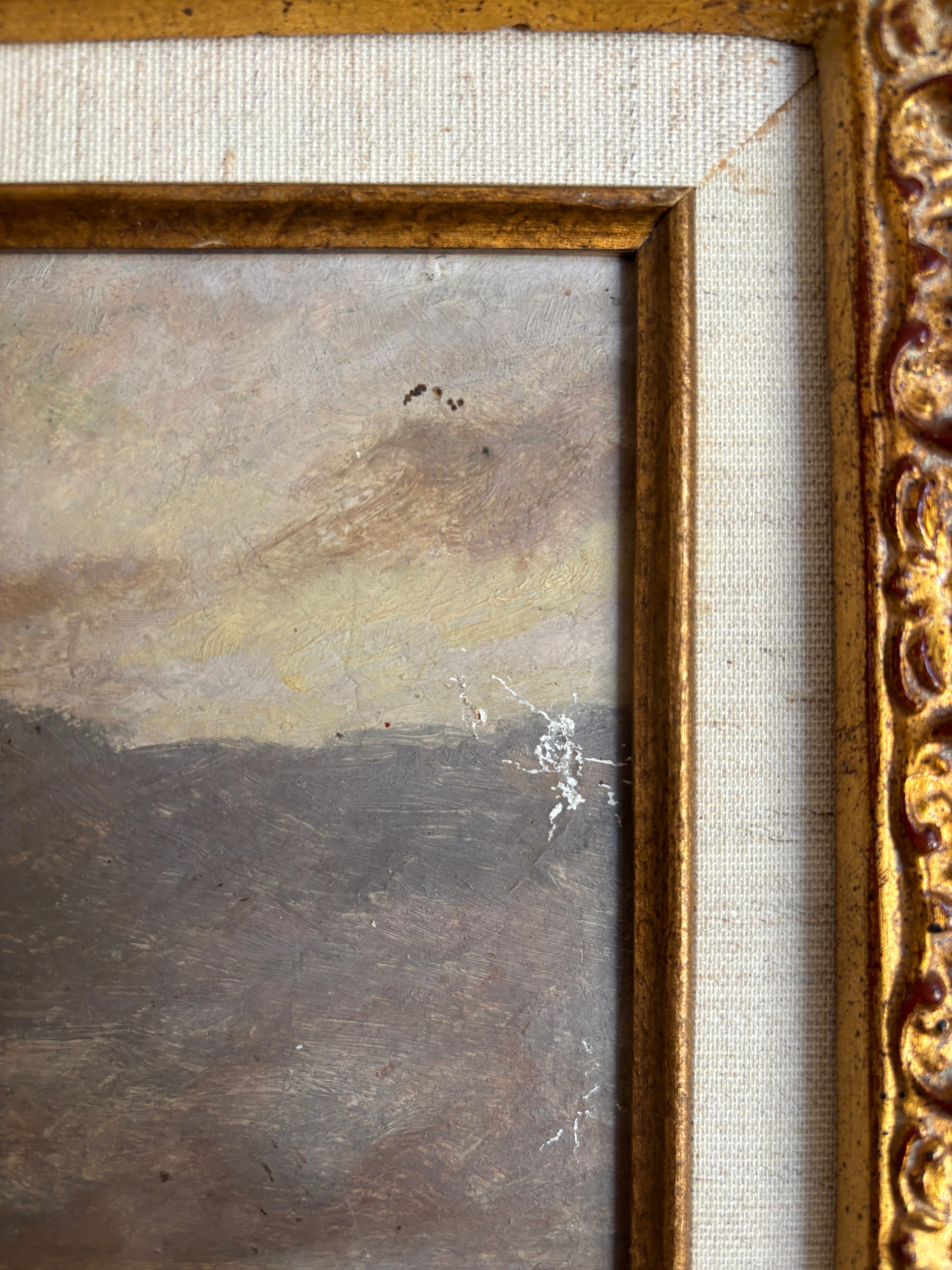 Antique French Oil Painting by Charles Joseph Beauverie