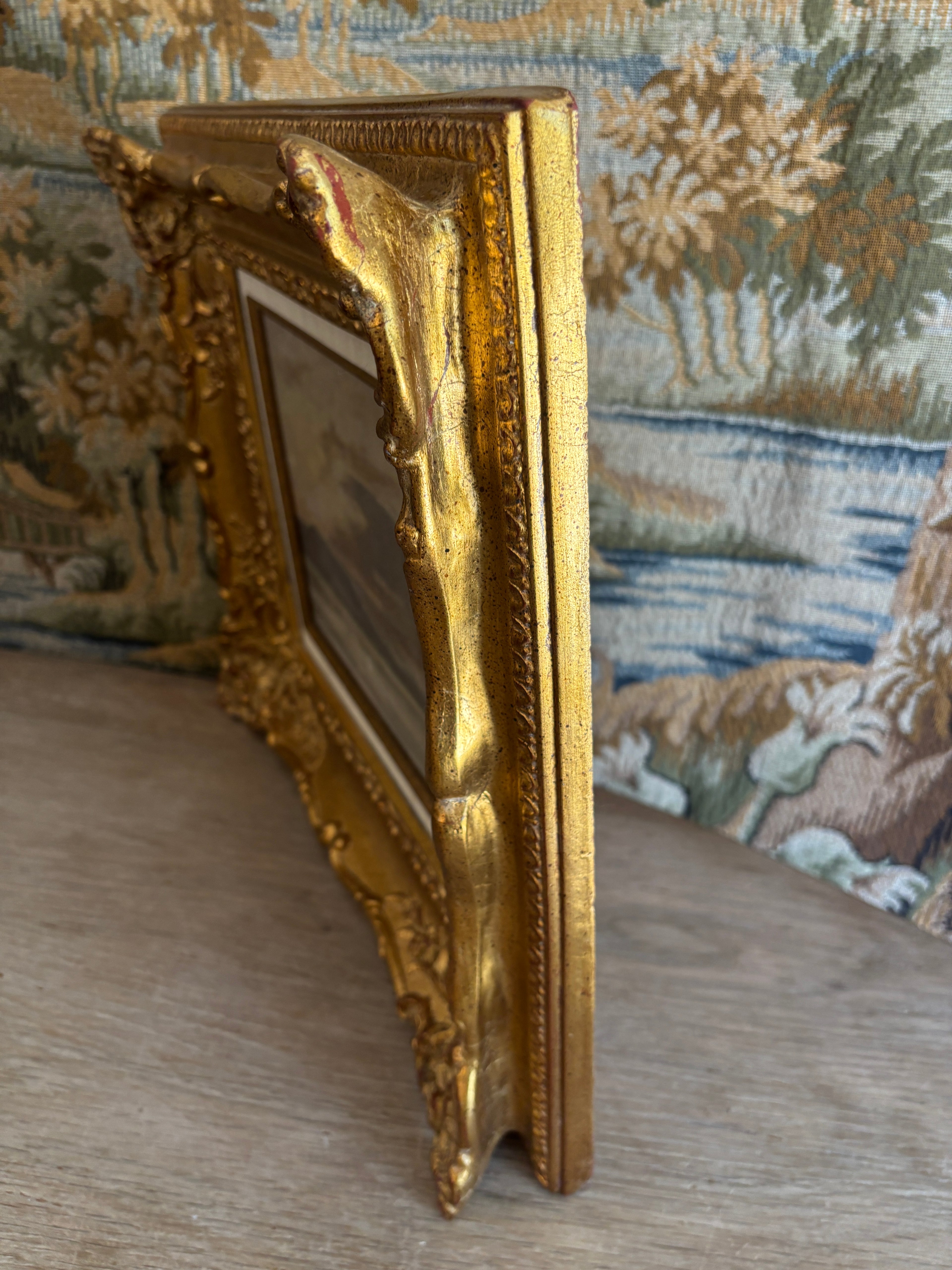 Antique French Oil Painting by Charles Joseph Beauverie