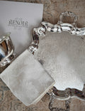 Vintage Lehman Brothers Silverplate Footed Warming Tray