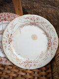 Antique English Mellor, Taylor &amp; Co. Stratford Brown Transferware Plate